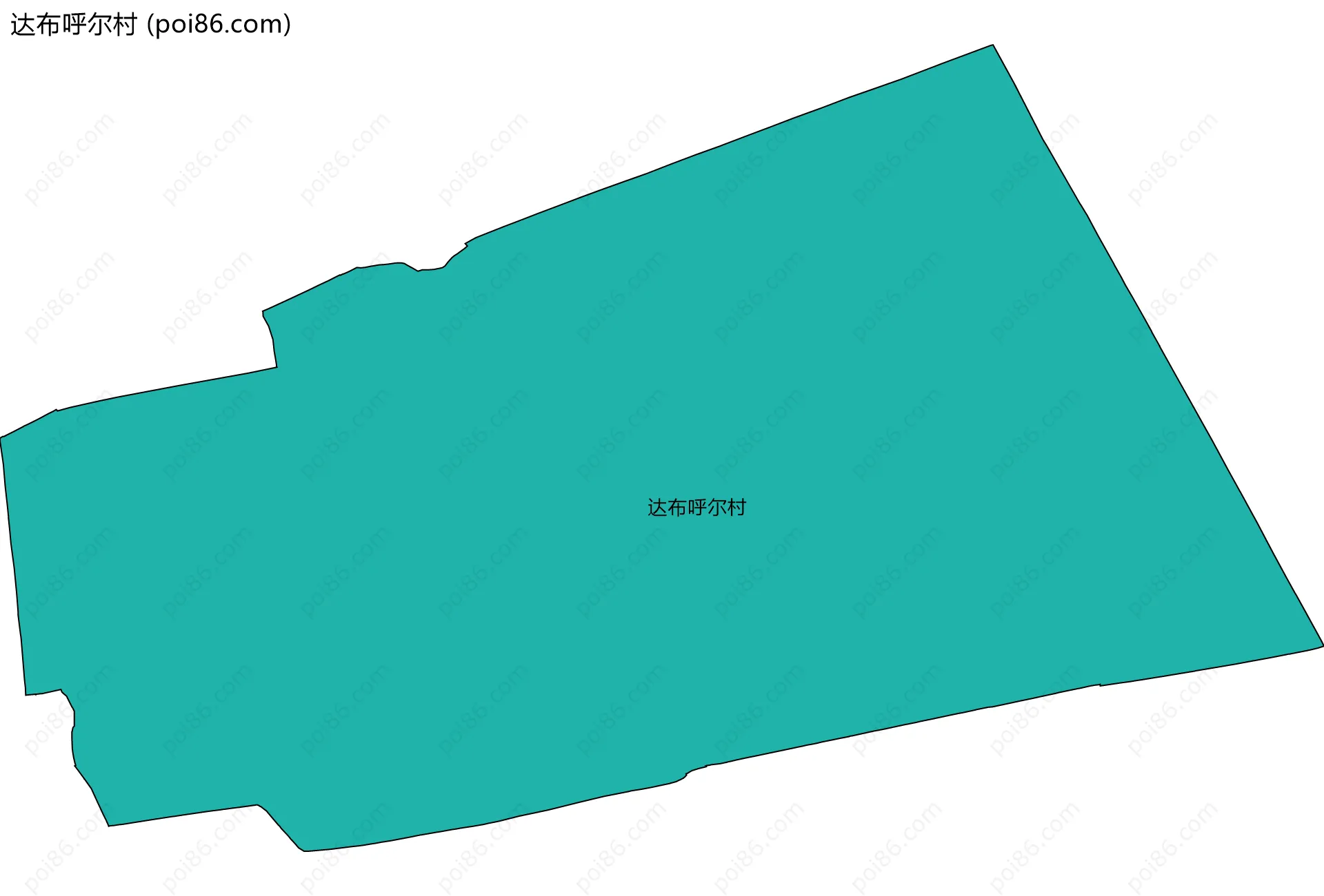 达布呼尔村边界地图