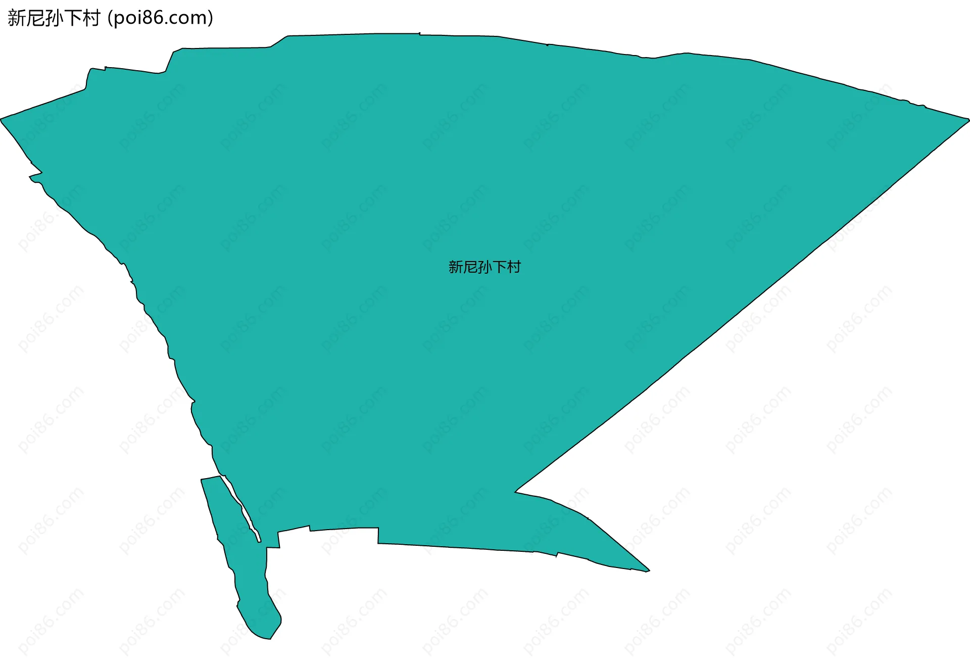 新尼孙下村边界地图