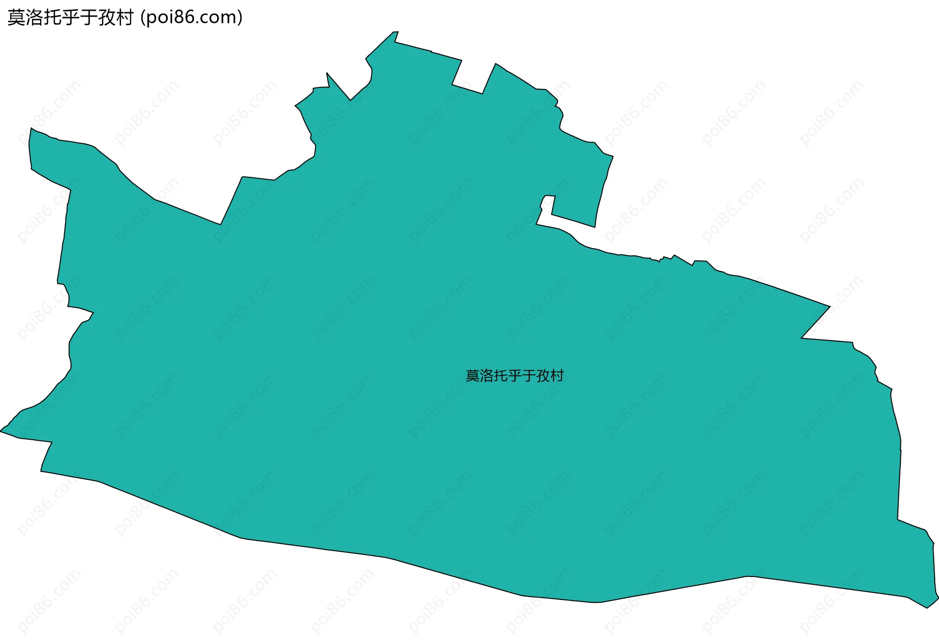 莫洛托乎于孜村边界地图