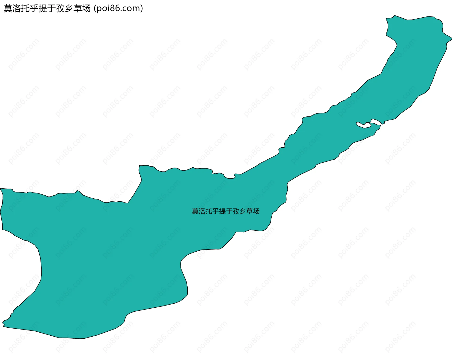 莫洛托乎提于孜乡草场边界地图