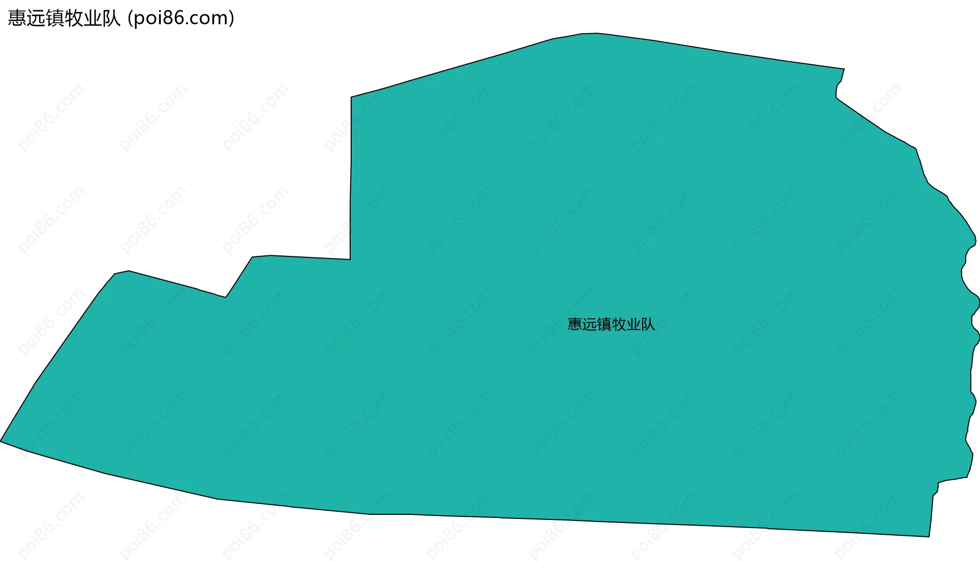惠远镇牧业队边界地图