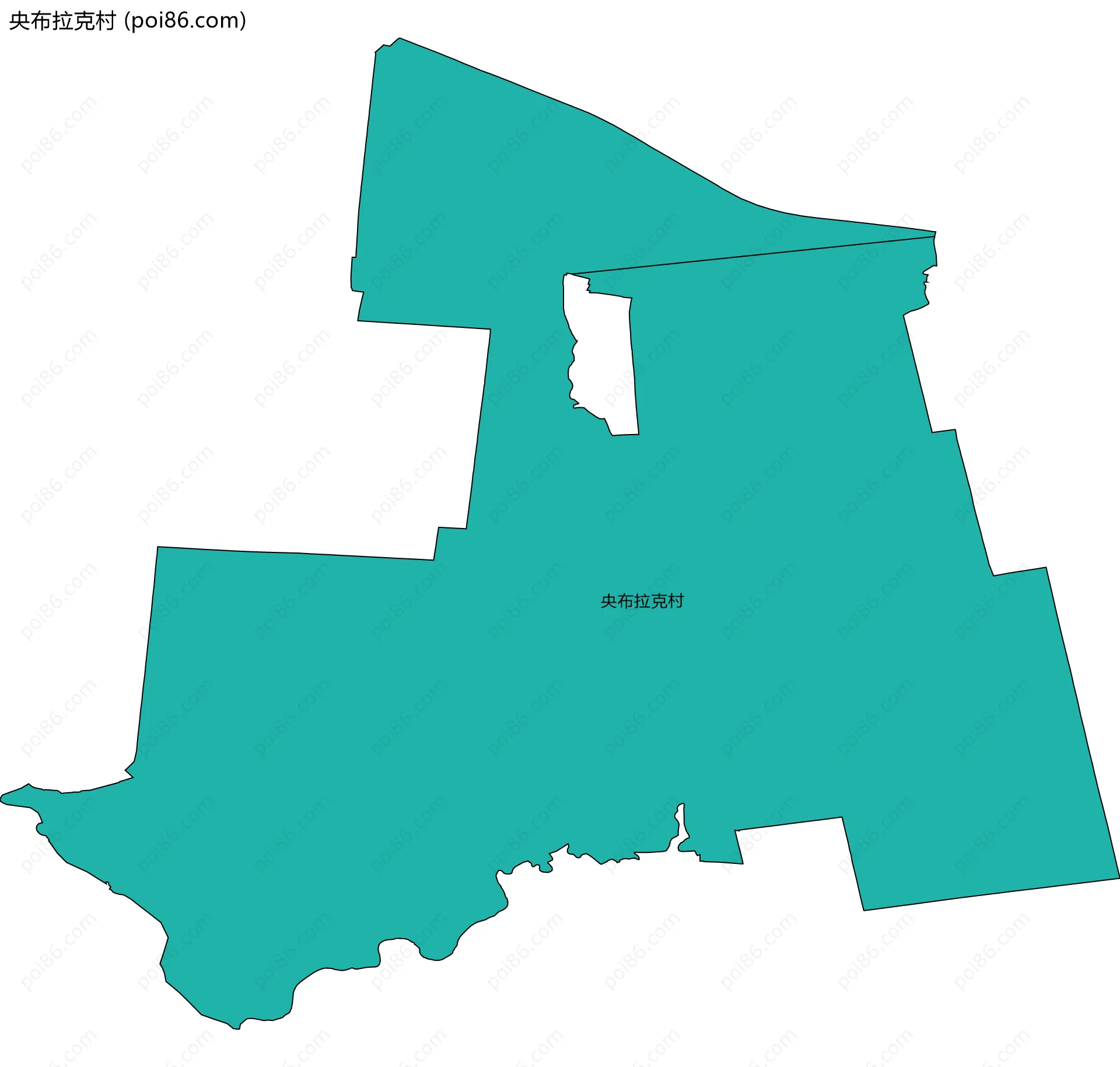 央布拉克村边界地图