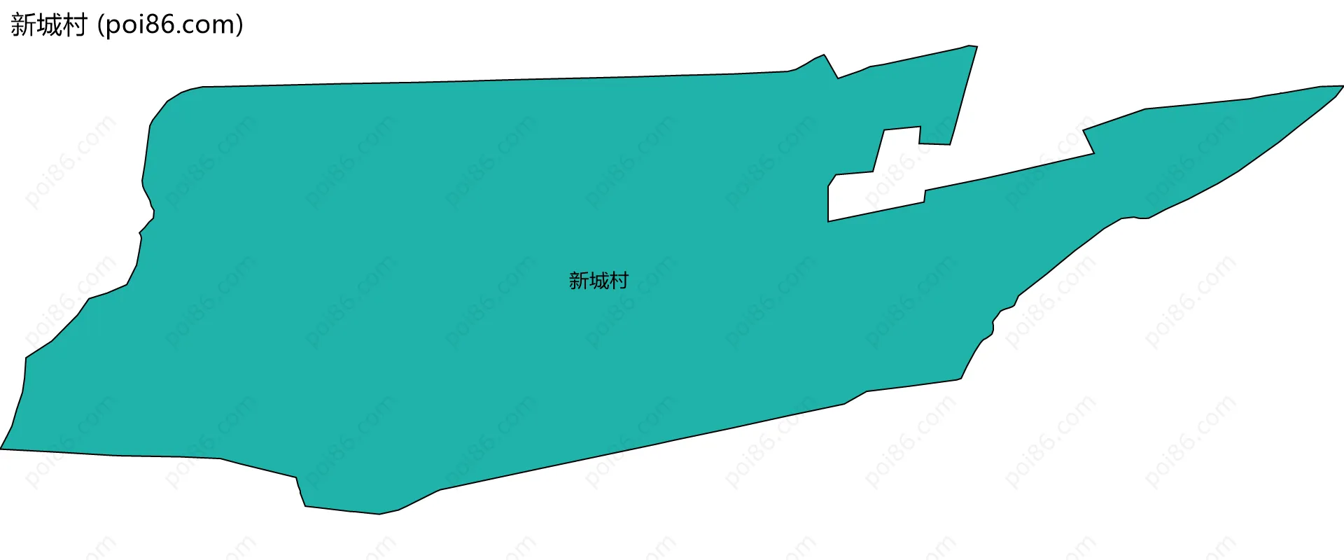 新城村边界地图