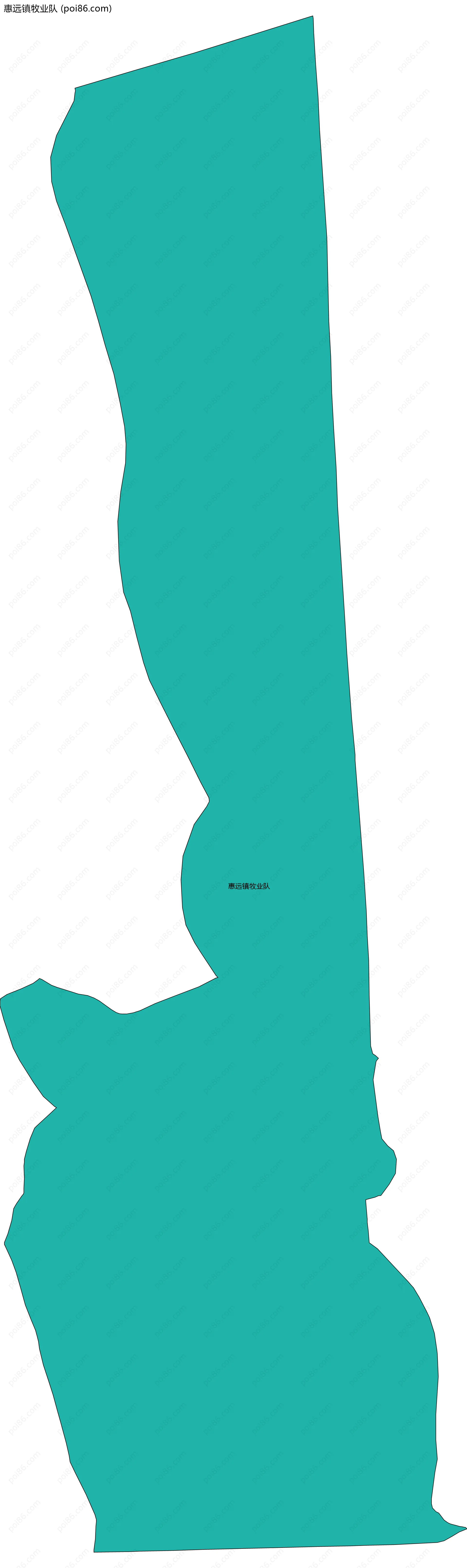 惠远镇牧业队边界地图