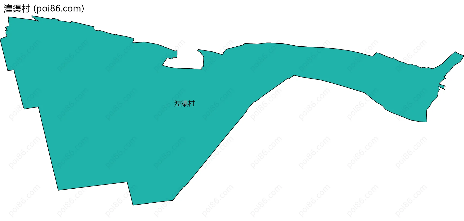 湟渠村边界地图