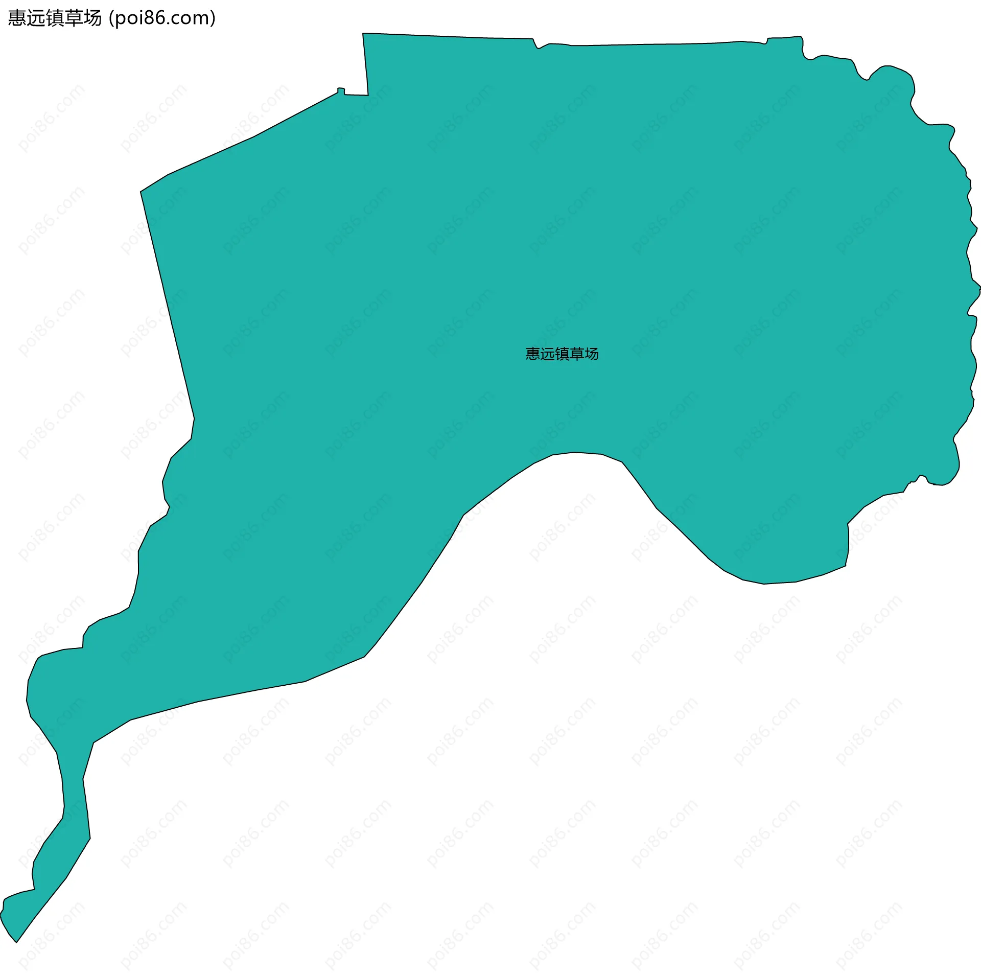 惠远镇草场边界地图