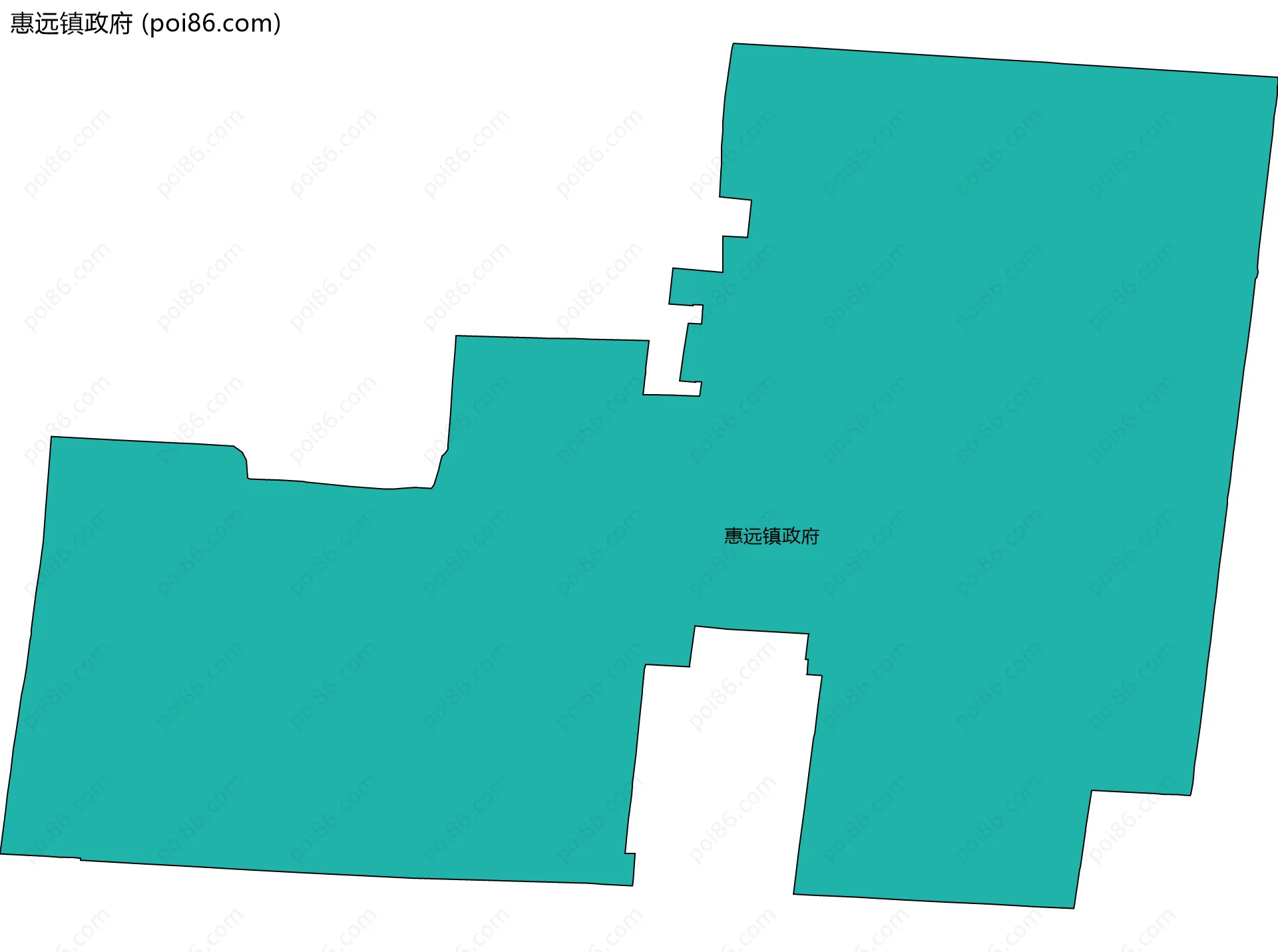 惠远镇政府边界地图