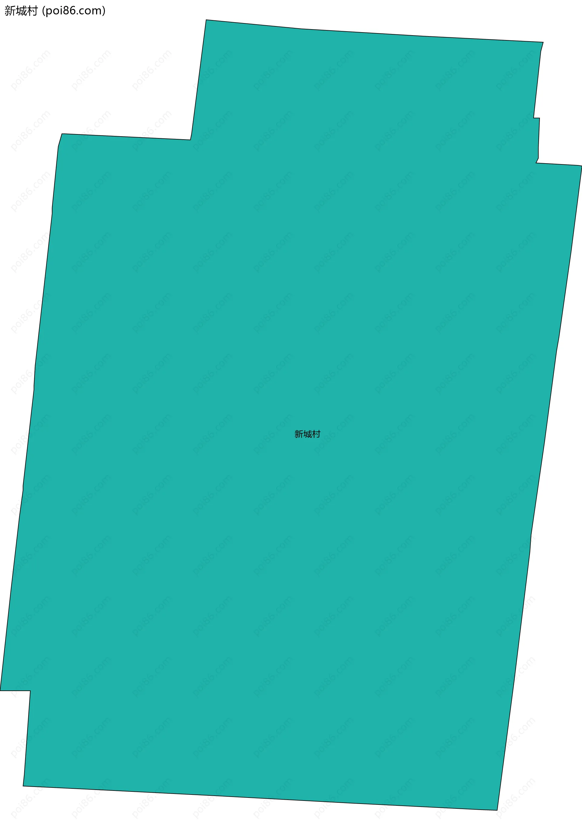 新城村边界地图