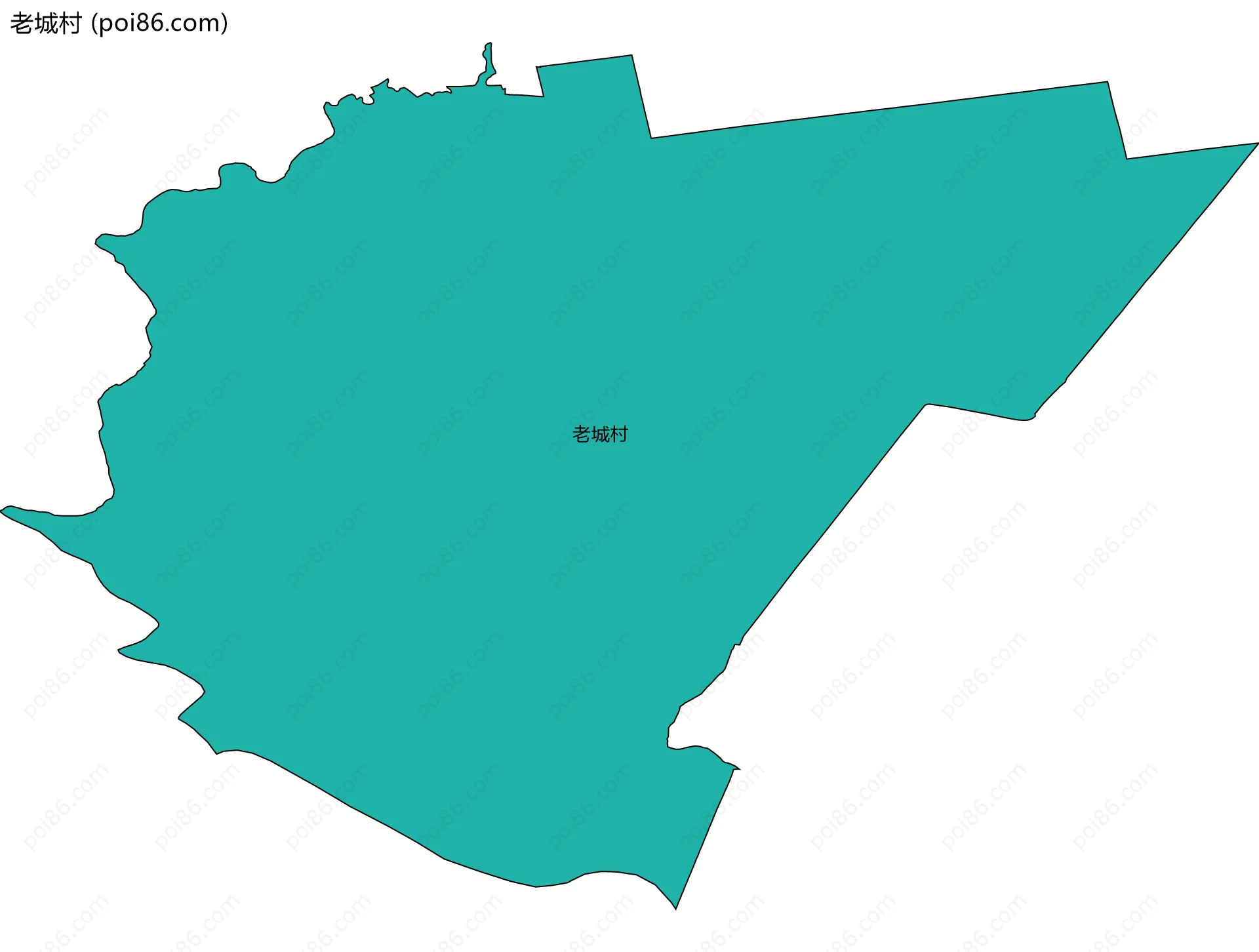 老城村边界地图