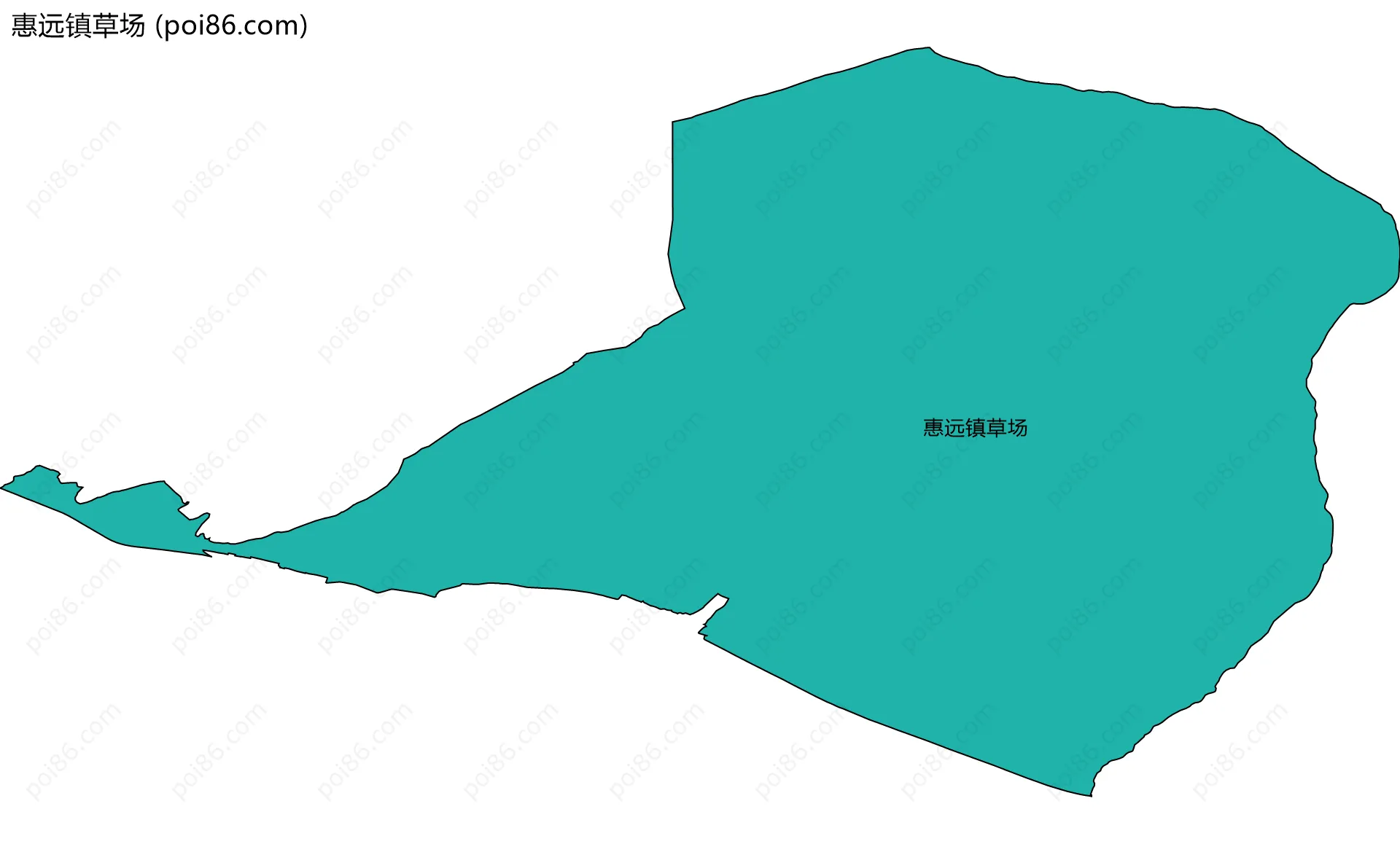 惠远镇草场边界地图