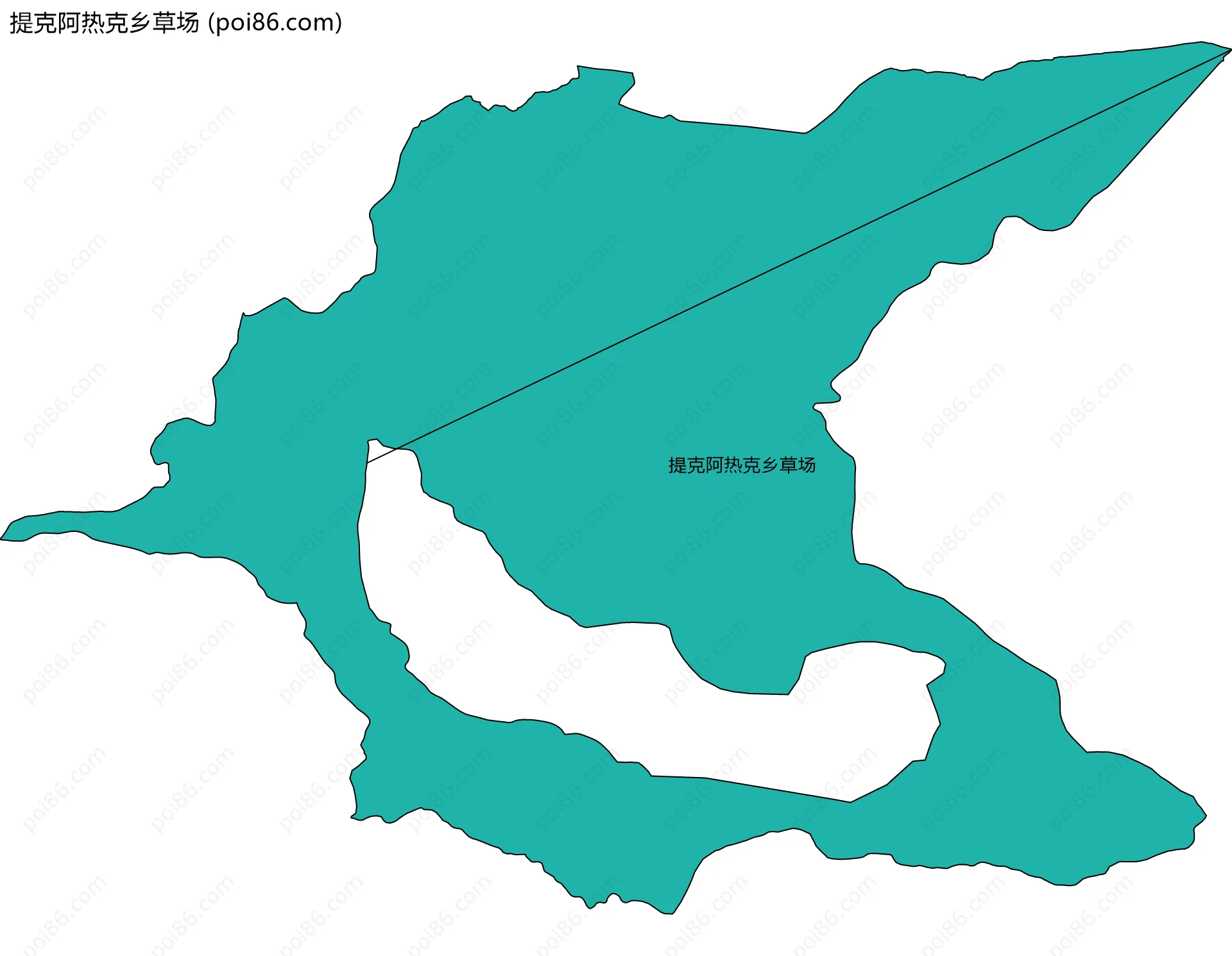 提克阿热克乡草场边界地图
