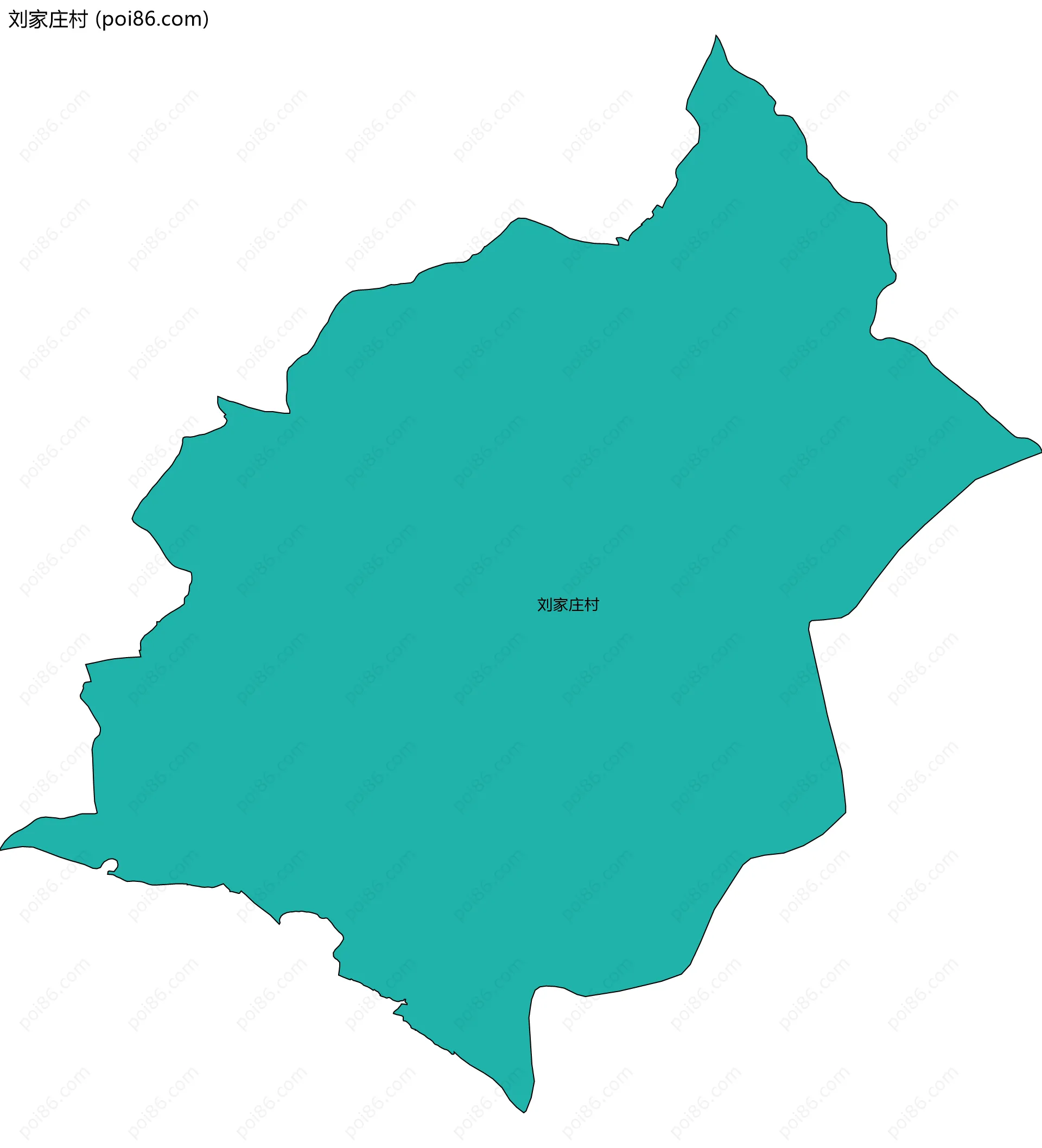 刘家庄村边界地图