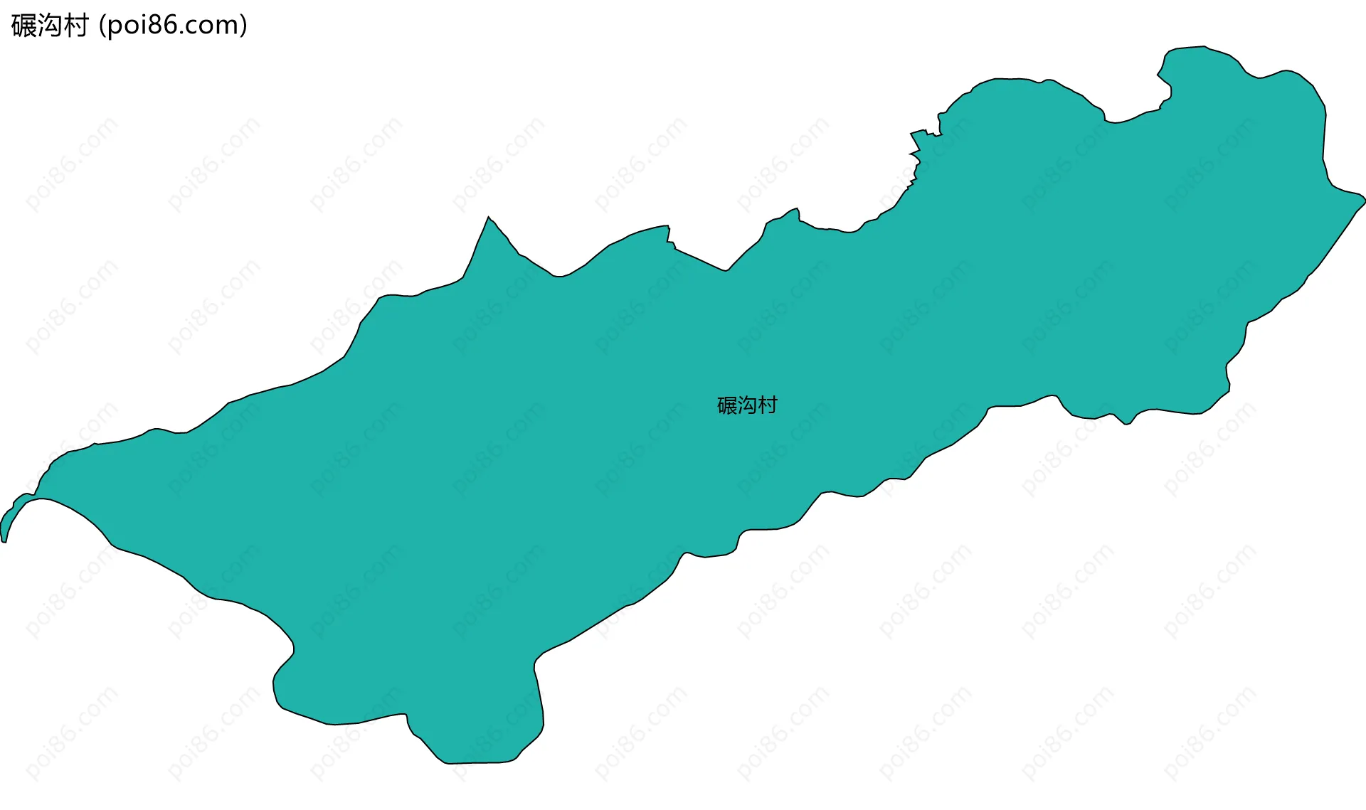 碾沟村边界地图