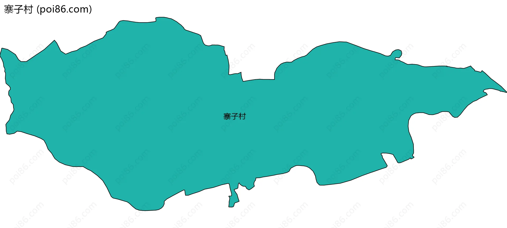 寨子村边界地图