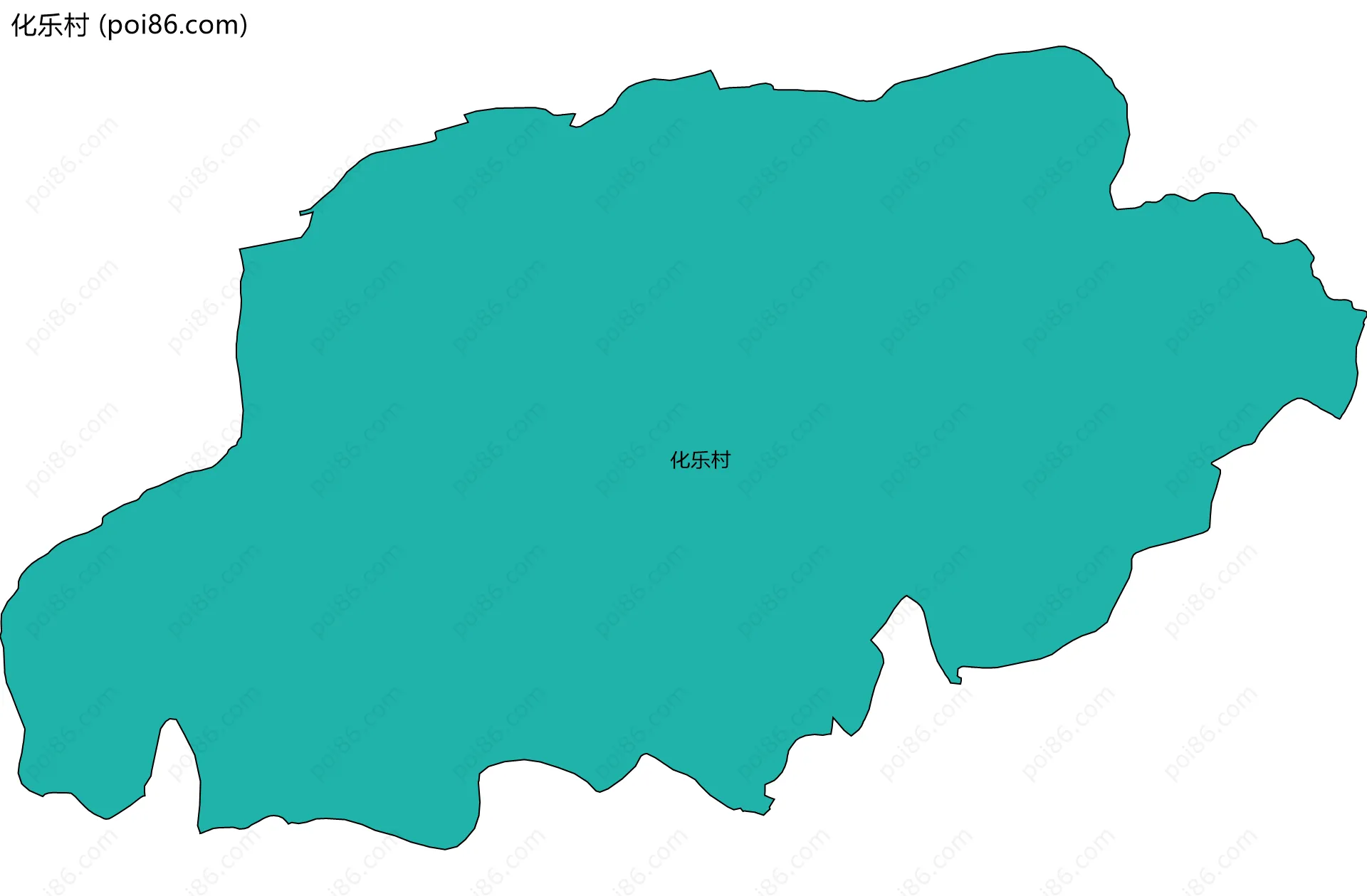 化乐村边界地图