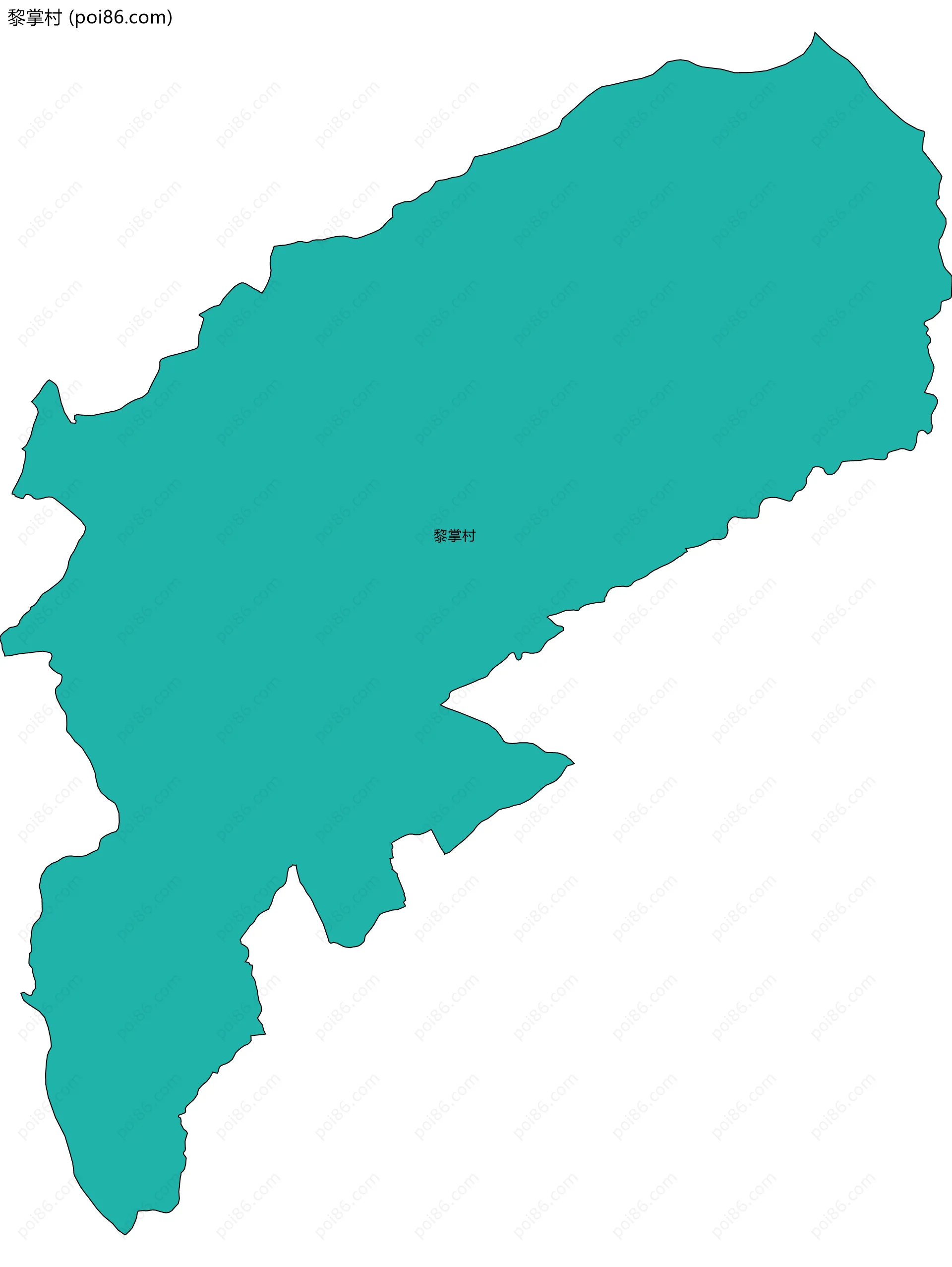 黎掌村边界地图