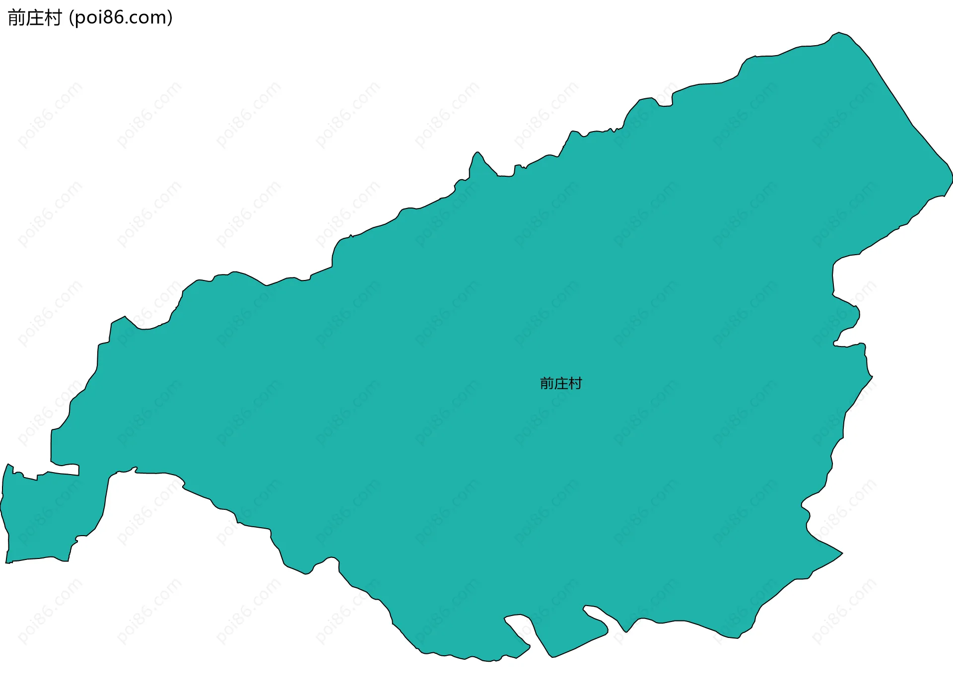 前庄村边界地图