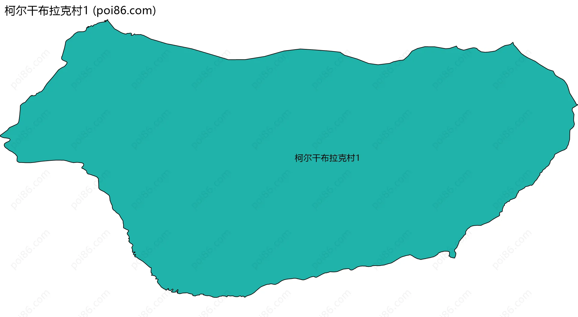 柯尔干布拉克村1边界地图