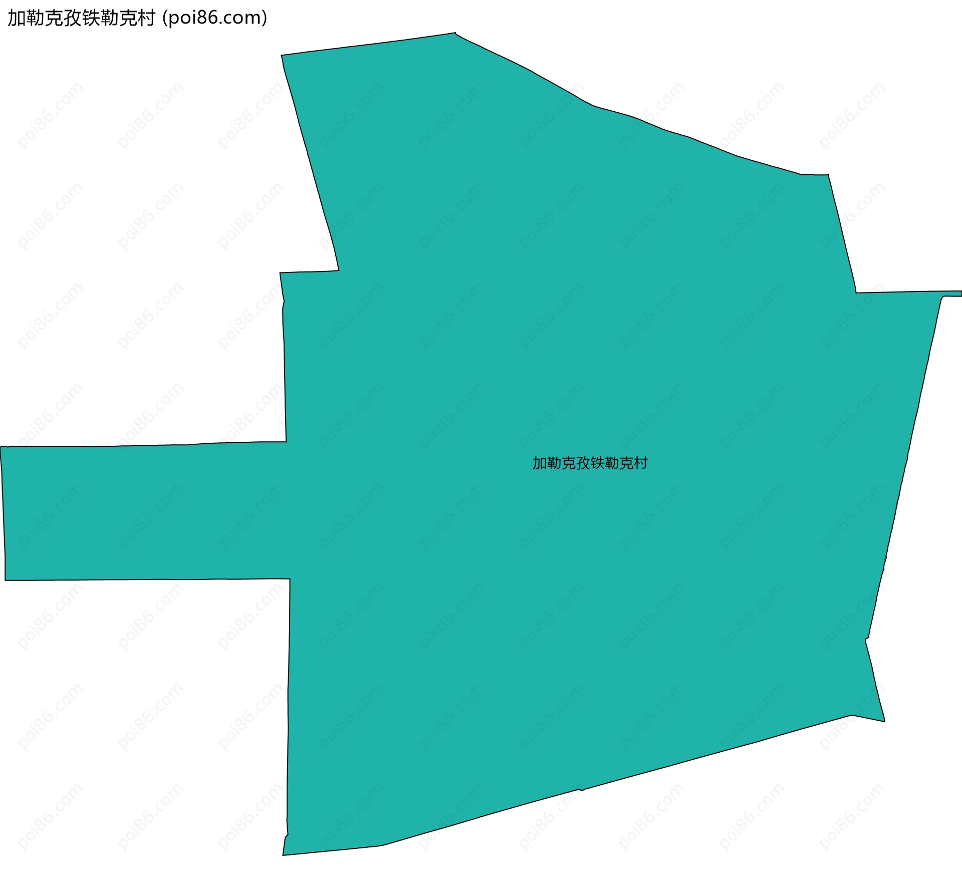 加勒克孜铁勒克村边界地图