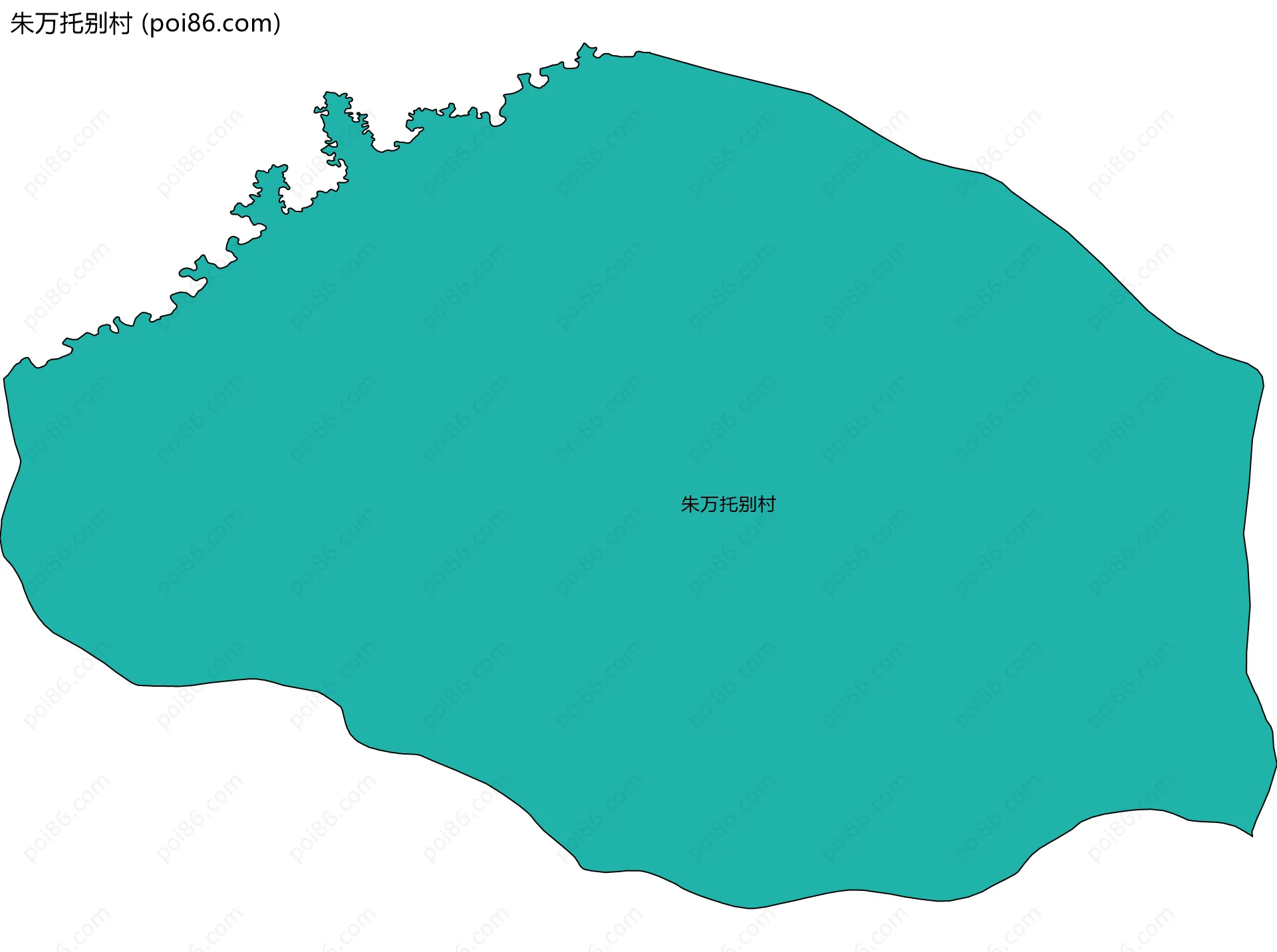 朱万托别村边界地图