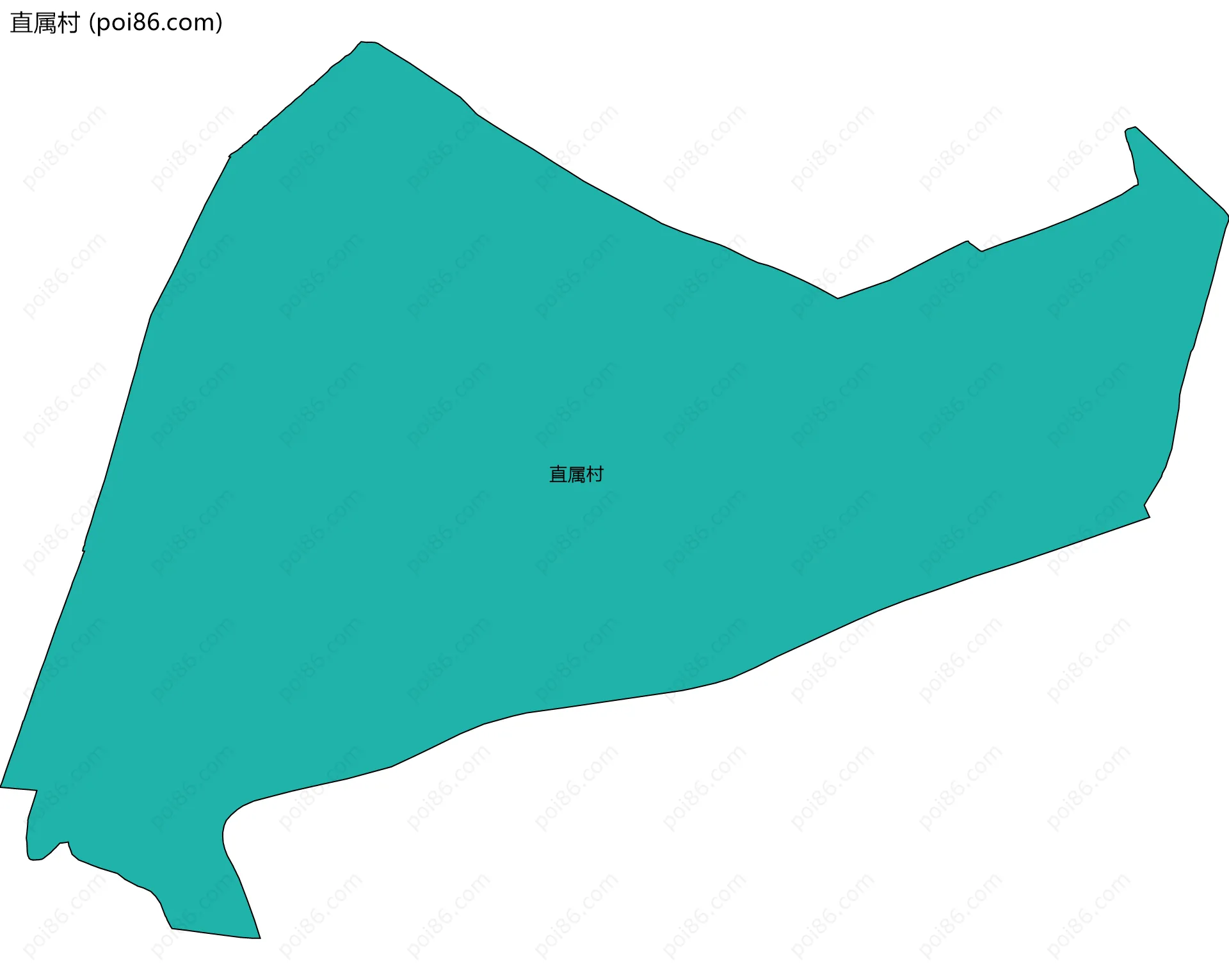 直属村边界地图