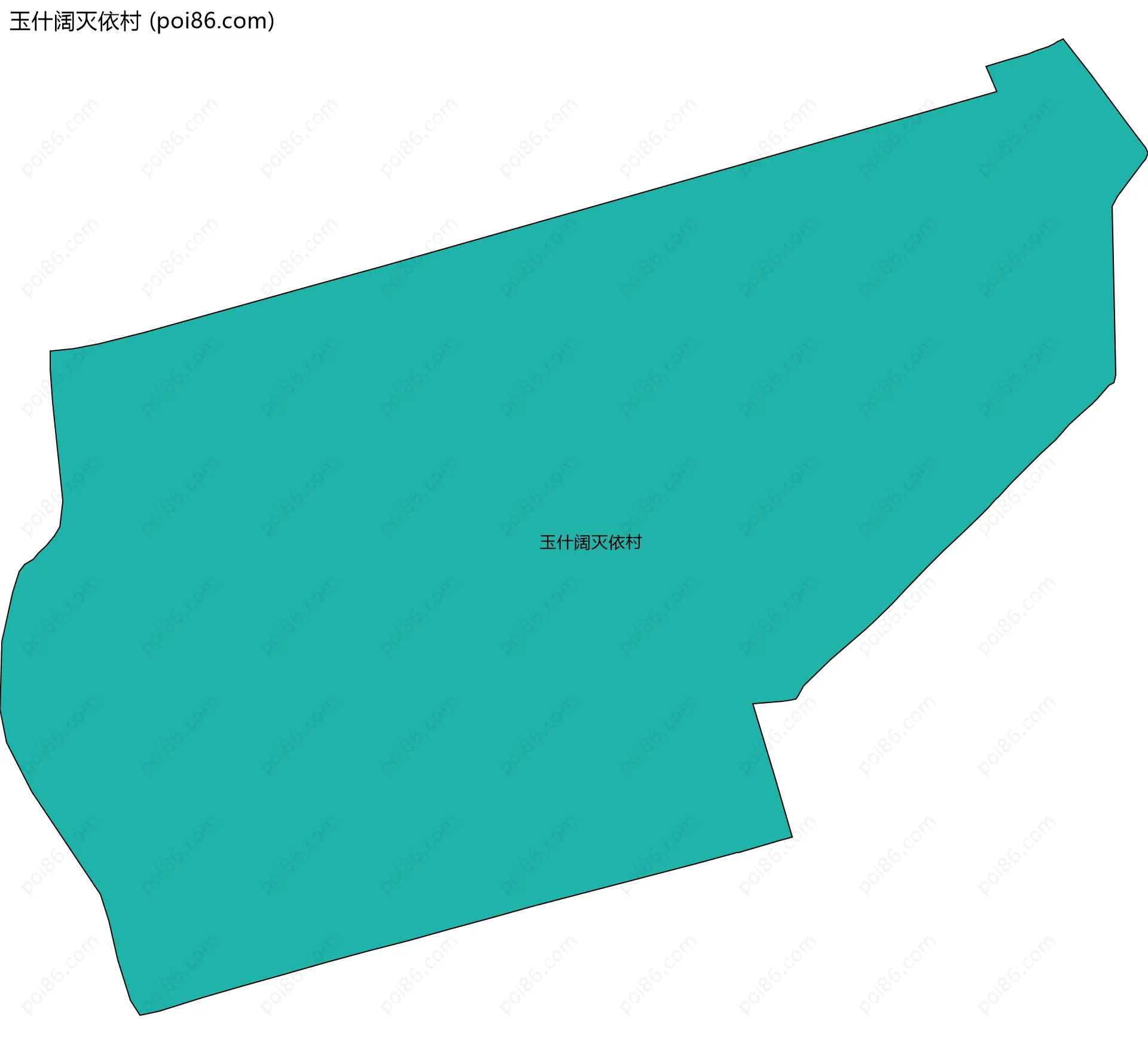 玉什阔灭依村边界地图
