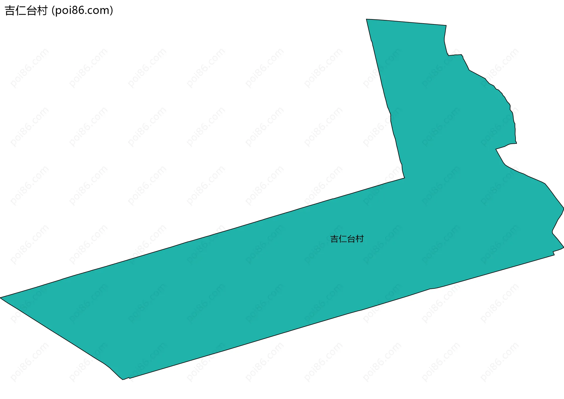 吉仁台村边界地图