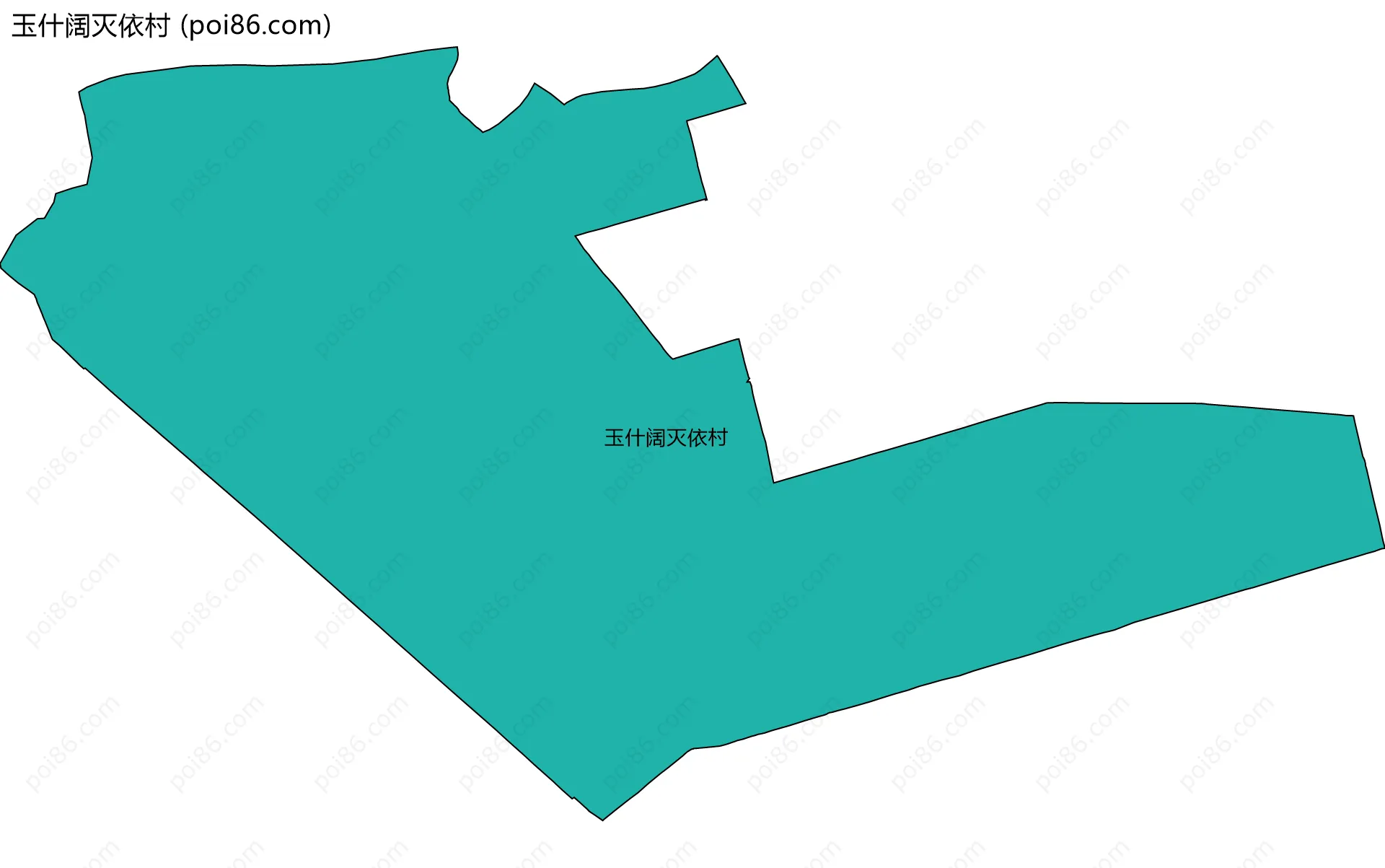 玉什阔灭依村边界地图