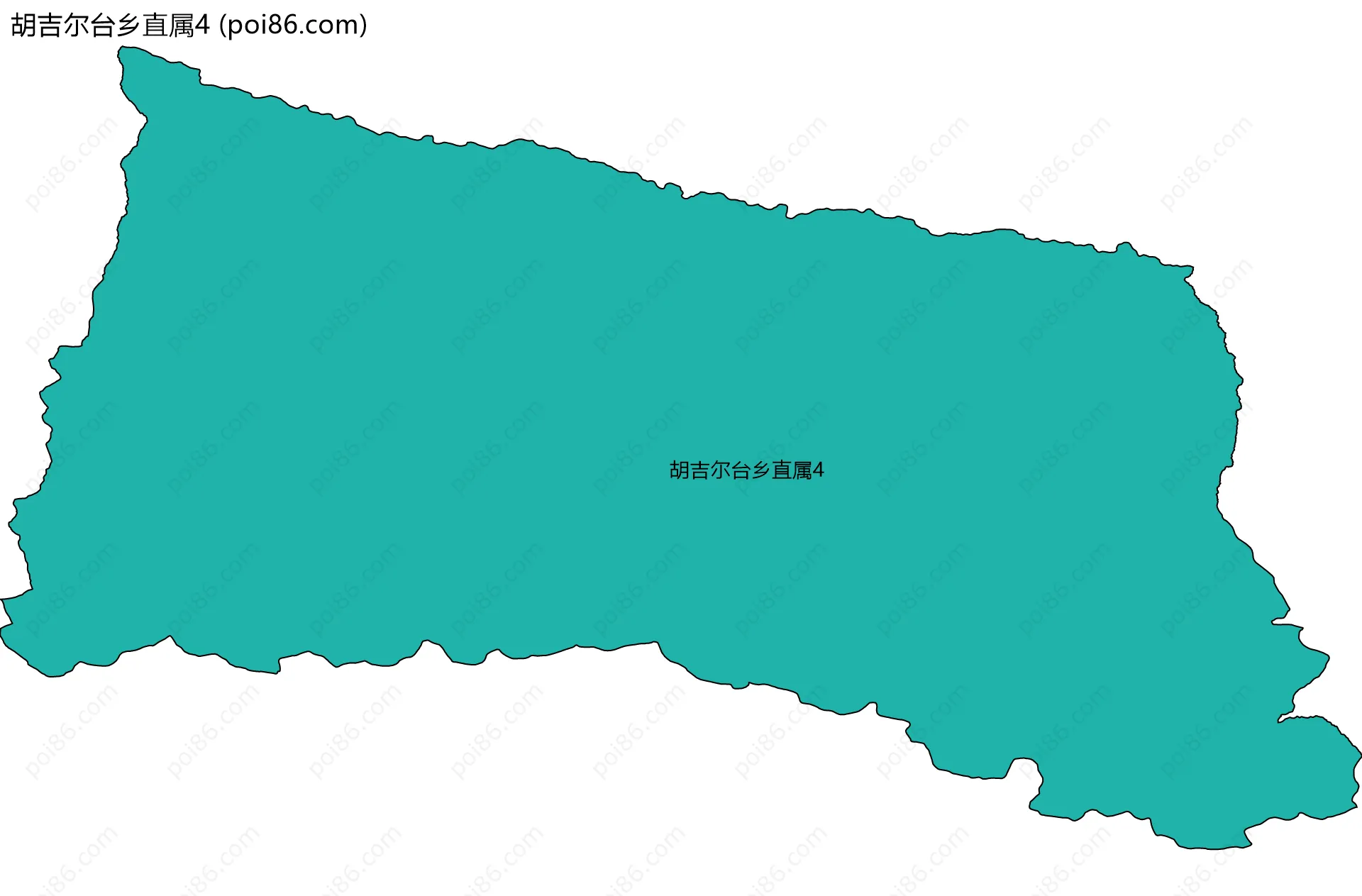 胡吉尔台乡直属4边界地图