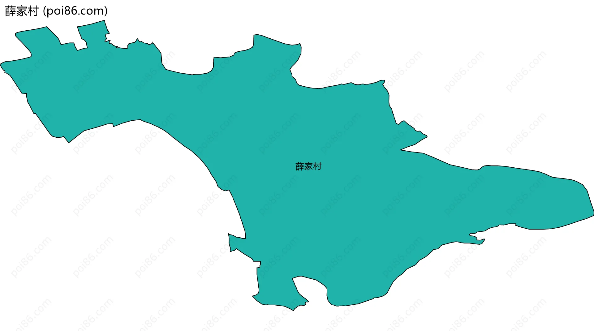 薛家村边界地图