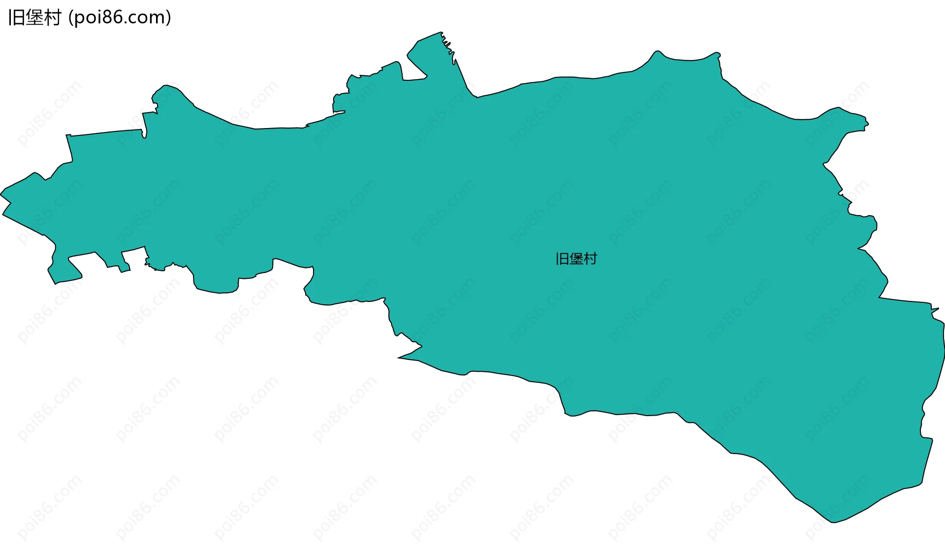 旧堡村边界地图