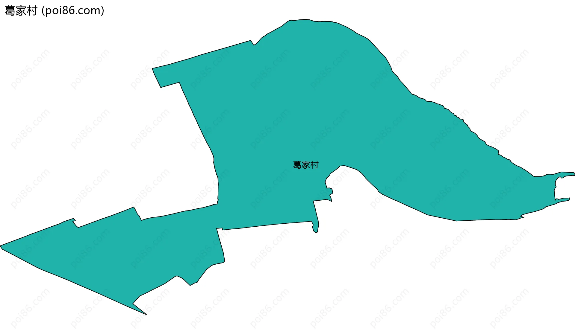 葛家村边界地图