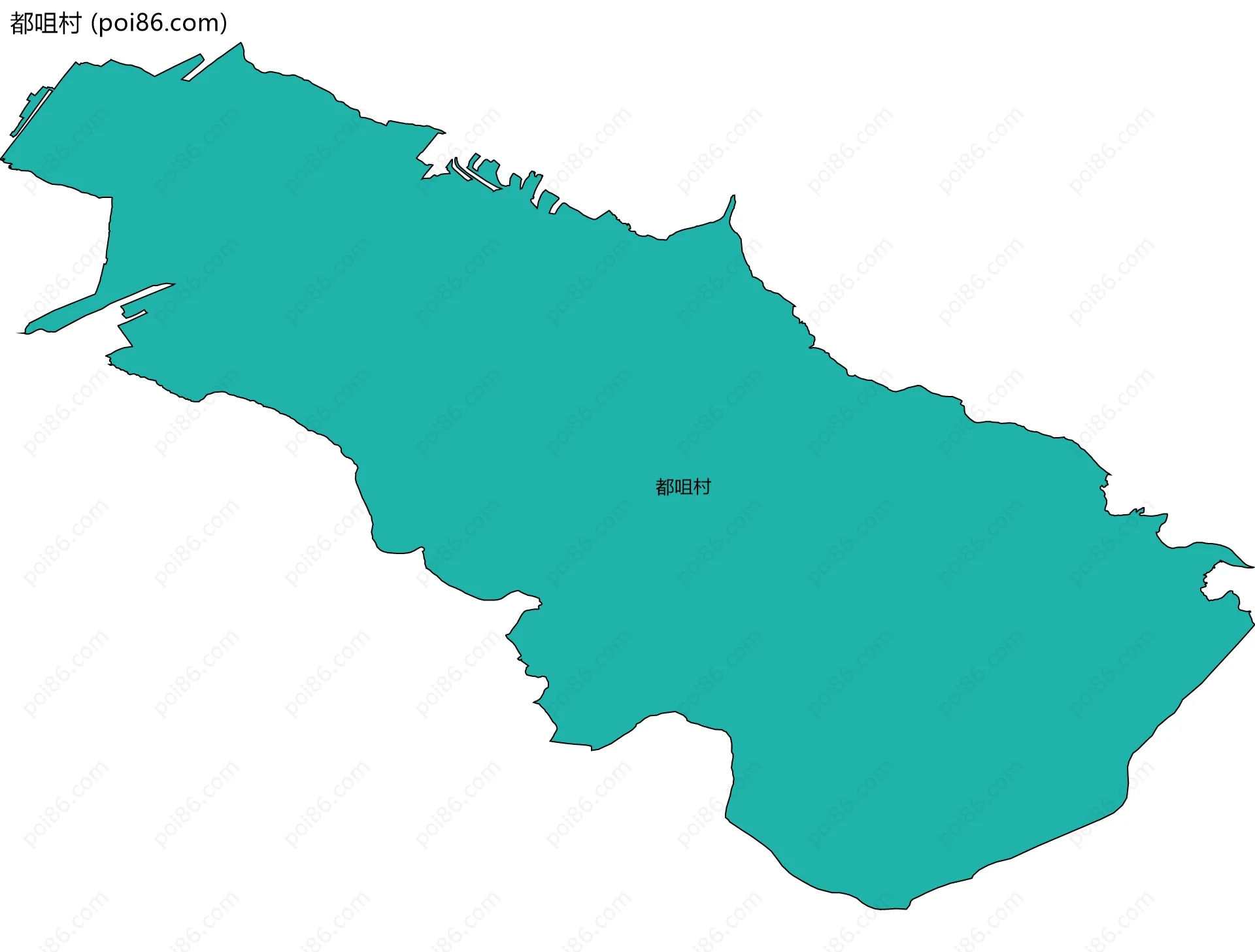 都咀村边界地图