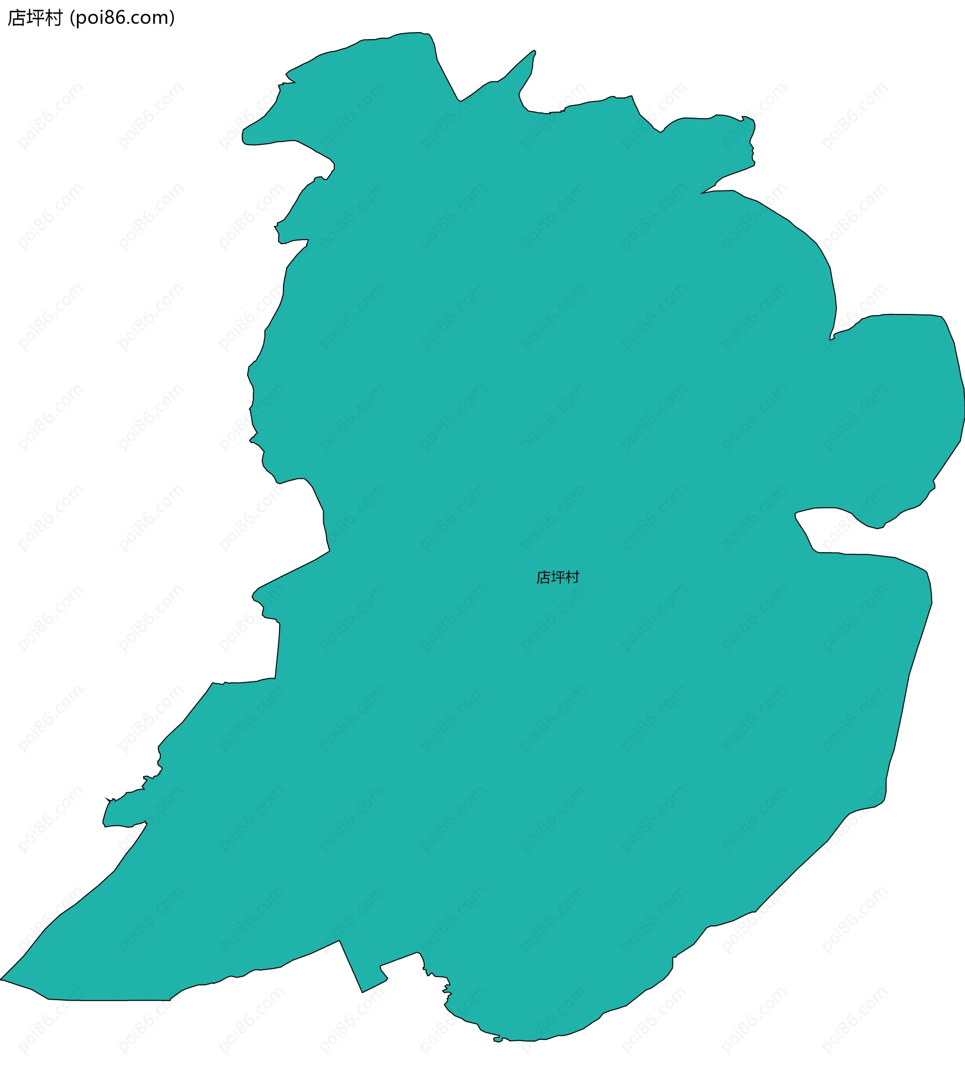 店坪村边界地图