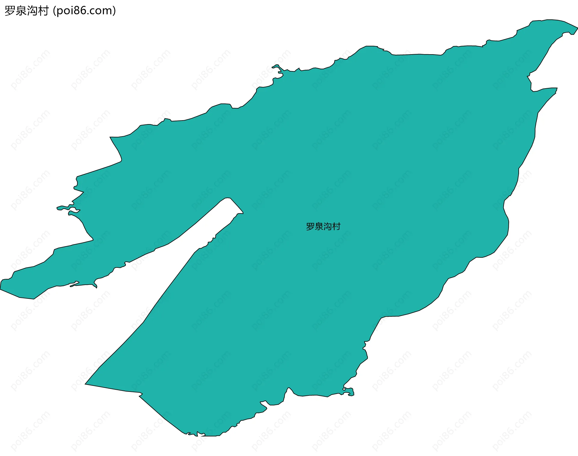 罗泉沟村边界地图