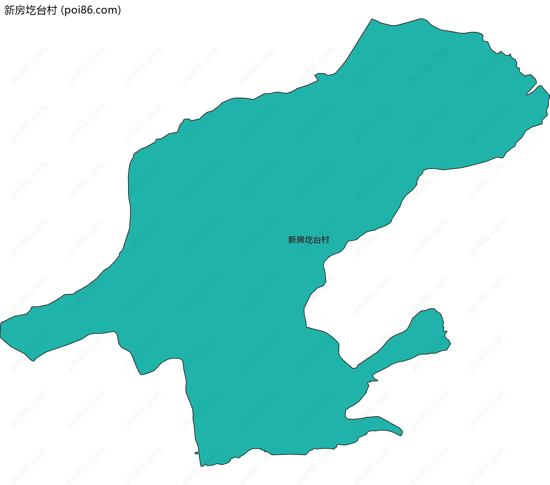 新房圪台村边界地图