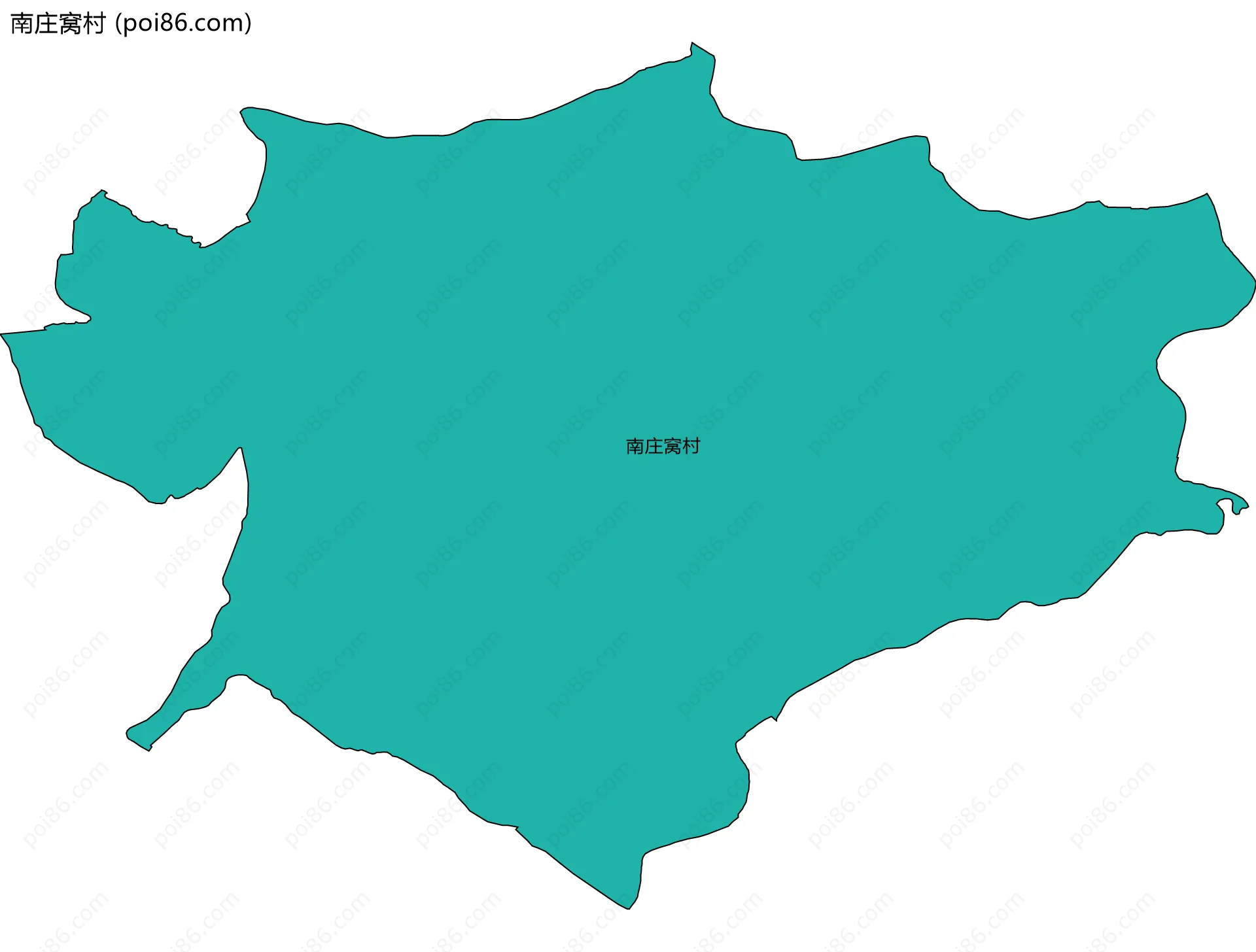 南庄窝村边界地图