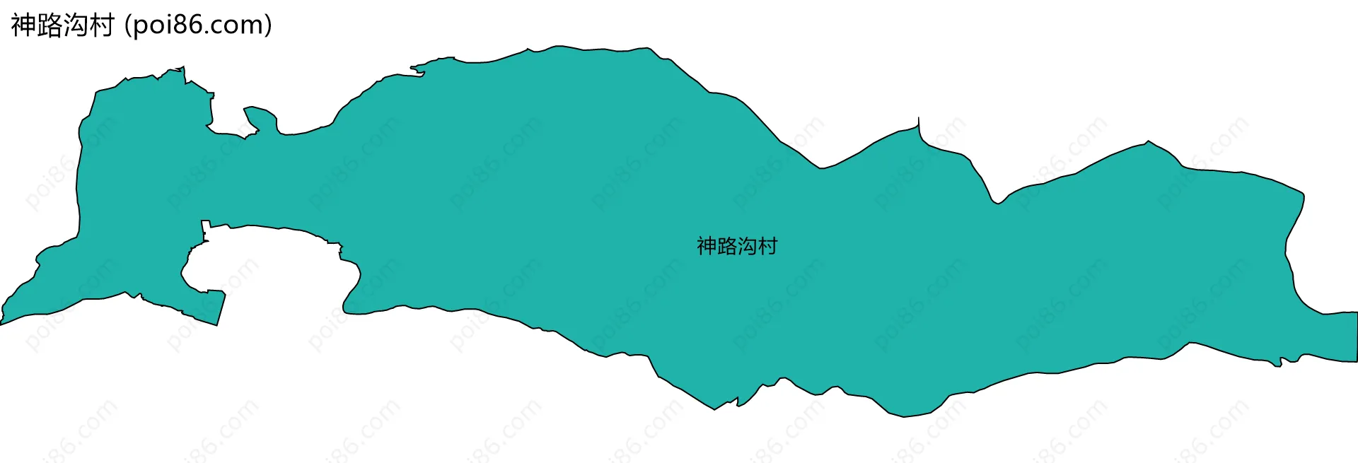 神路沟村边界地图