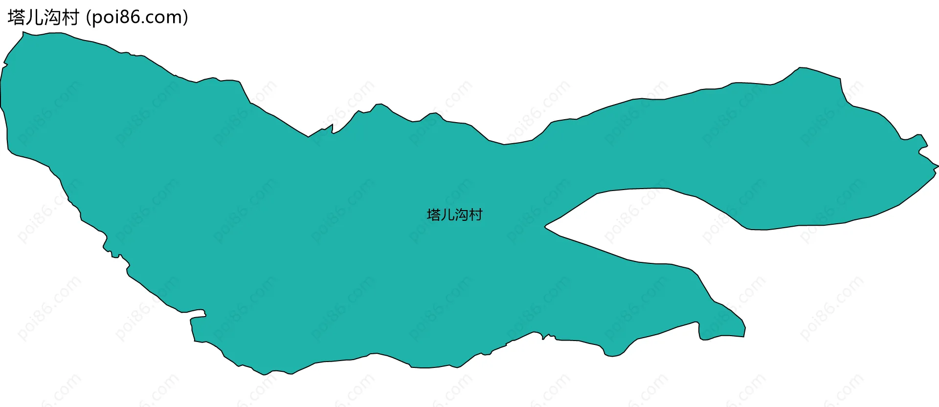 塔儿沟村边界地图