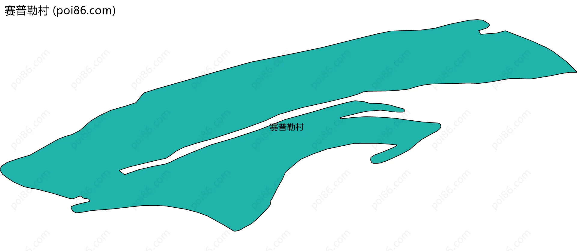 赛普勒村边界地图