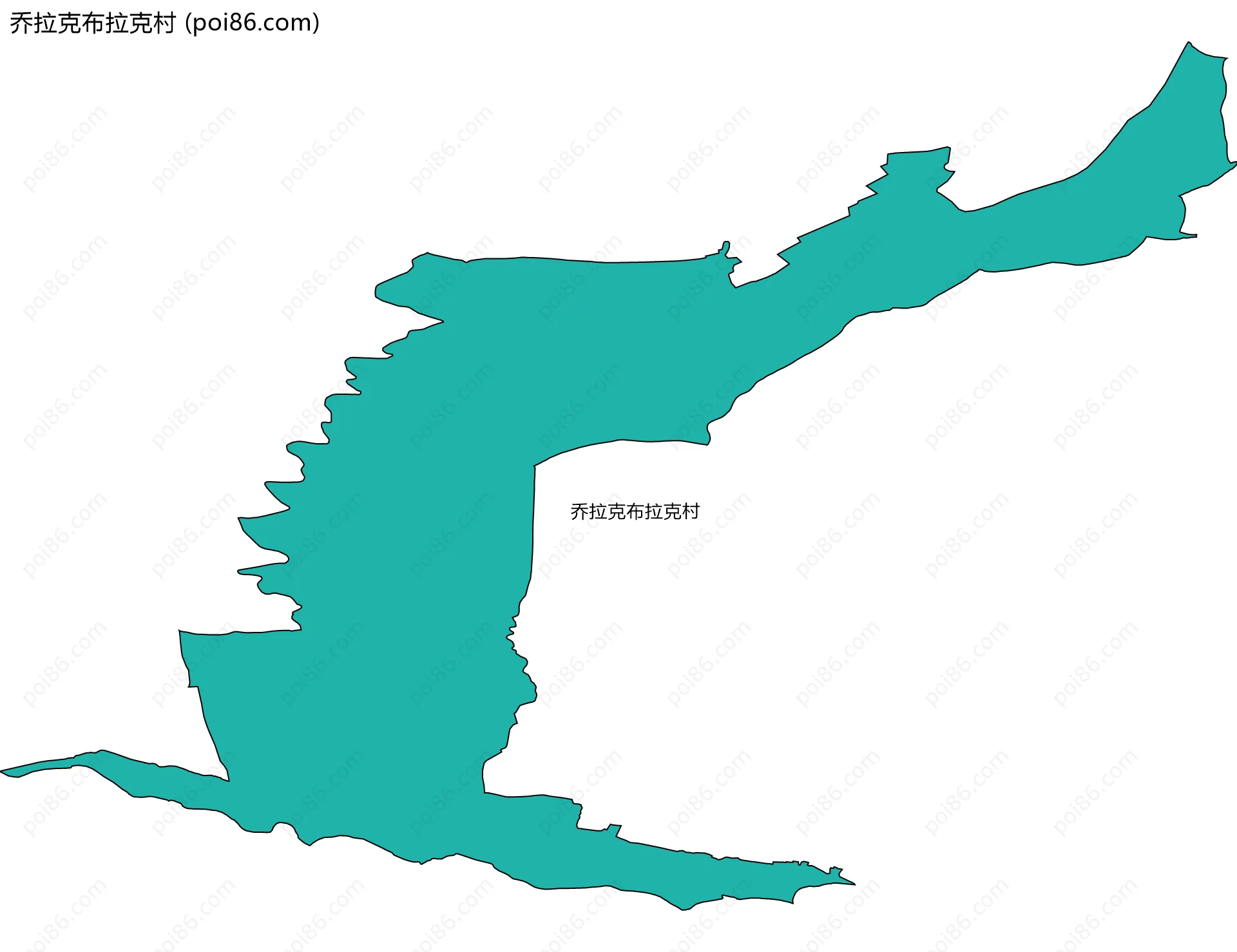 乔拉克布拉克村边界地图