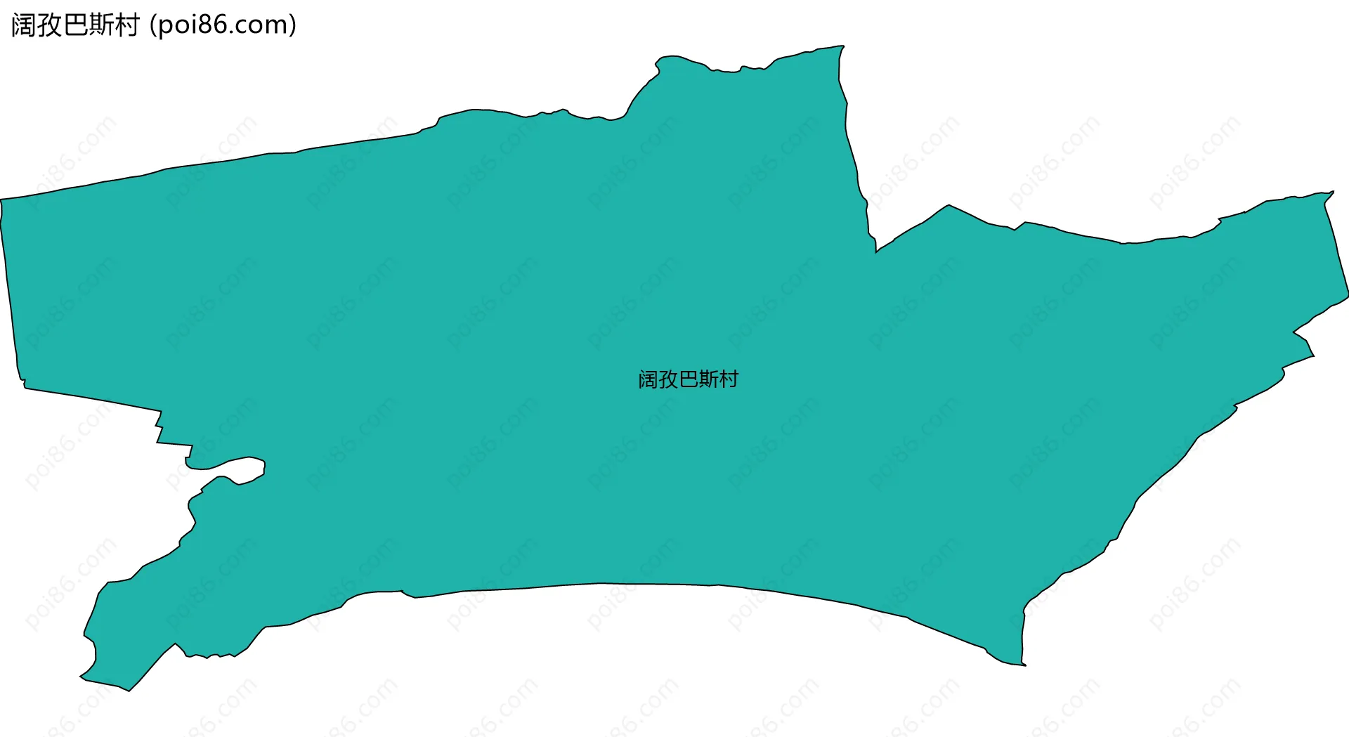 阔孜巴斯村边界地图