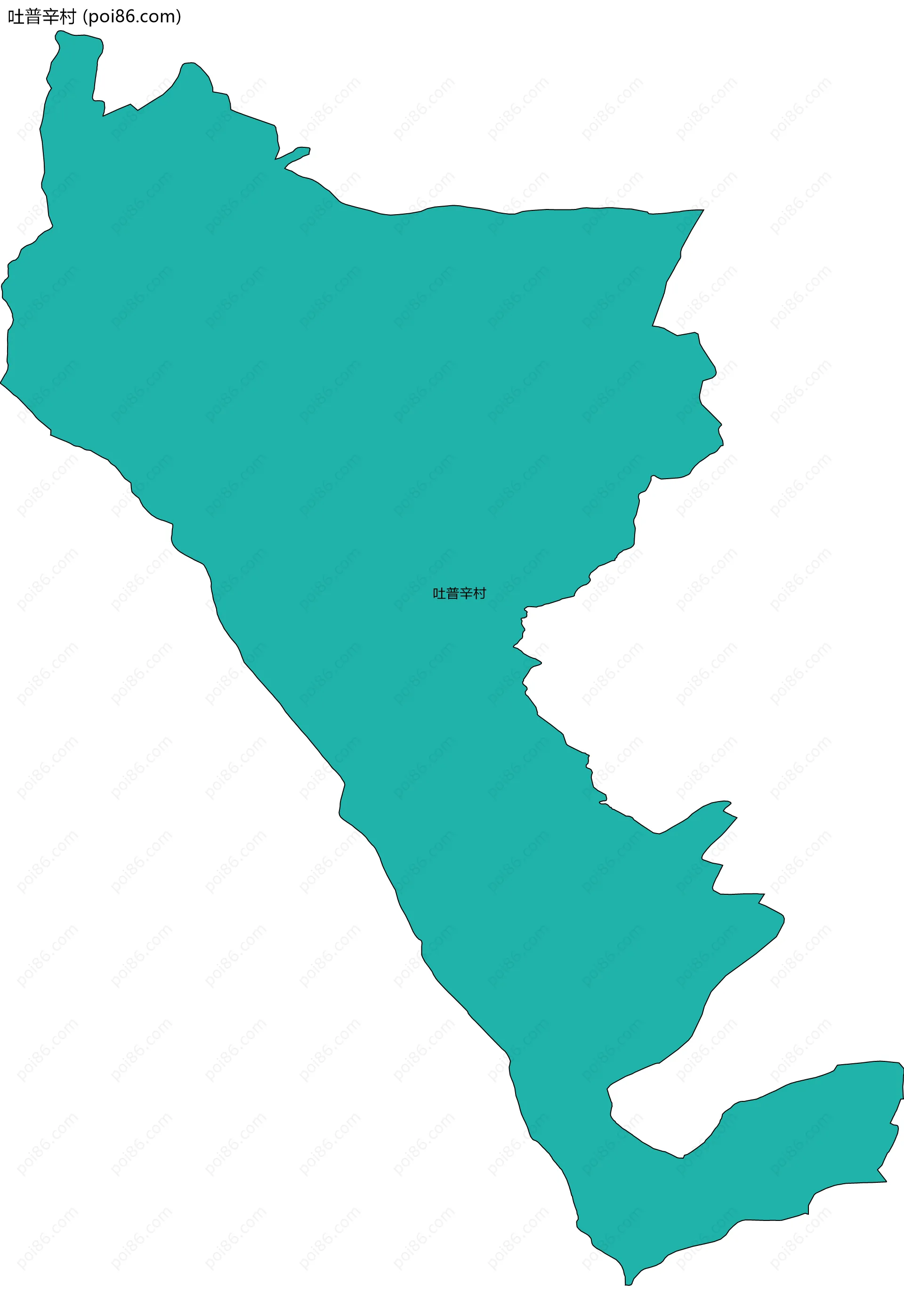 吐普辛村边界地图