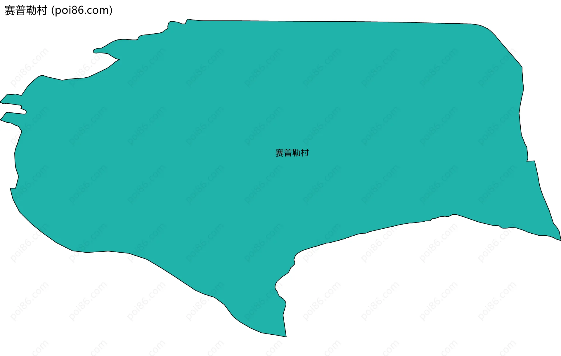 赛普勒村边界地图