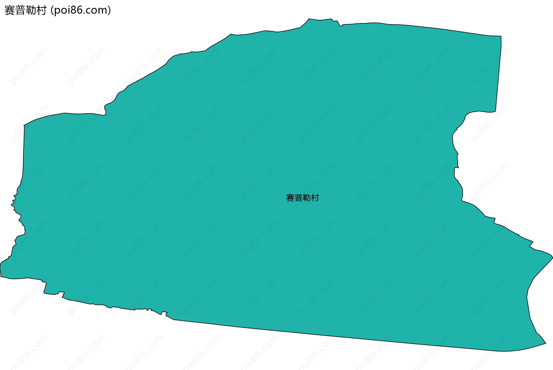 赛普勒村边界地图