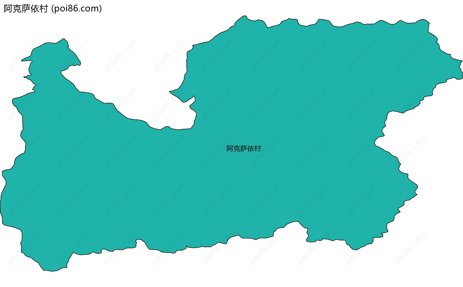 阿克萨依村边界地图