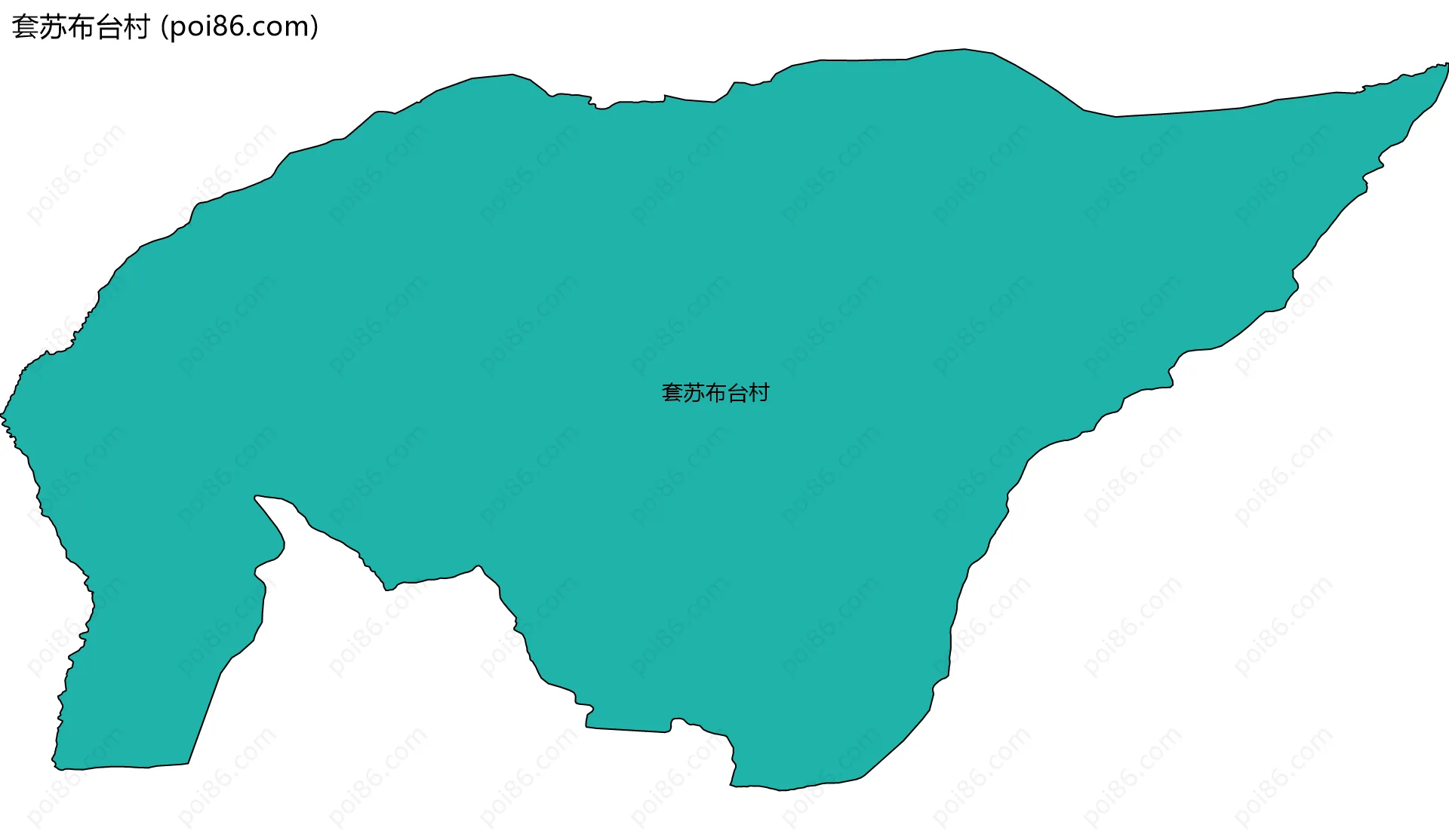 套苏布台村边界地图