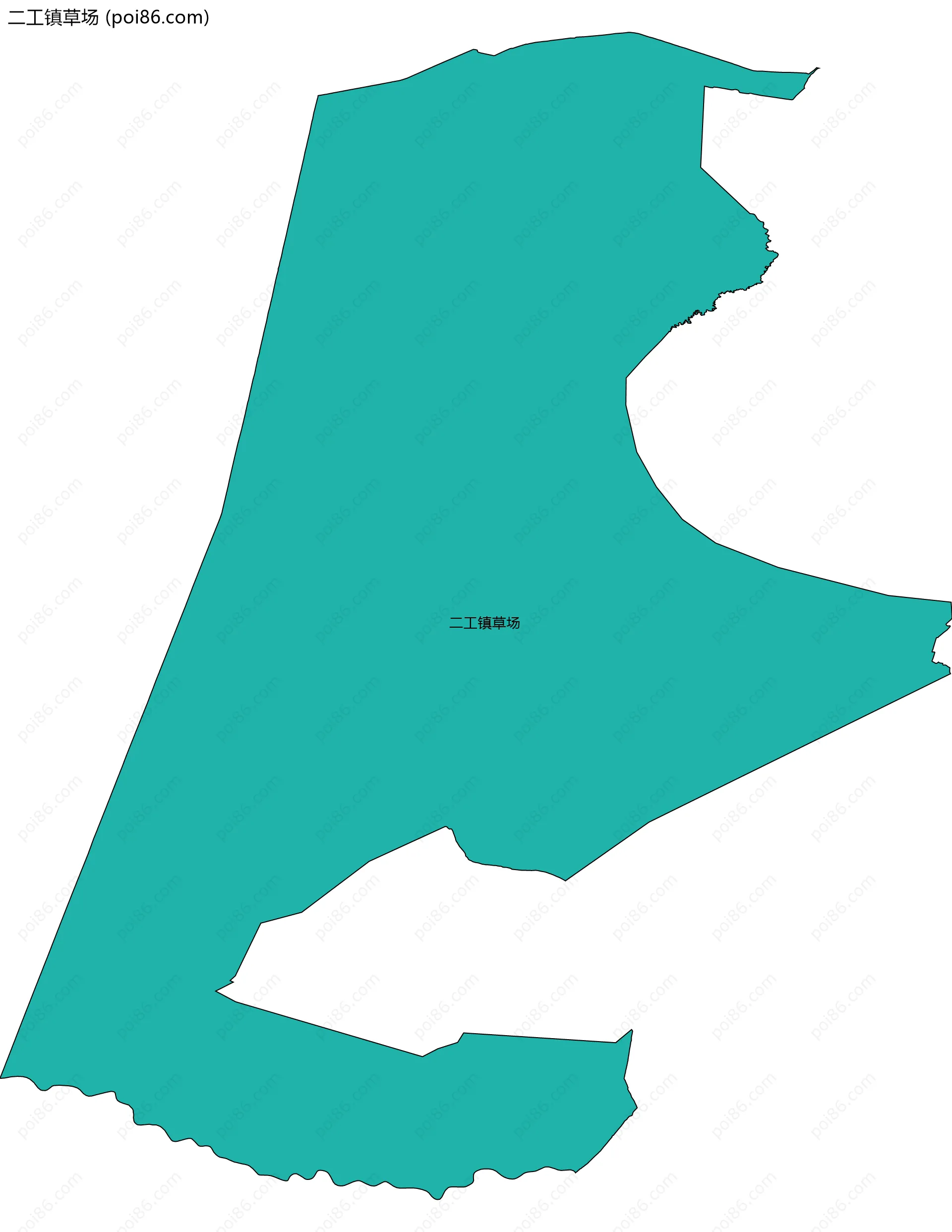 二工镇草场边界地图