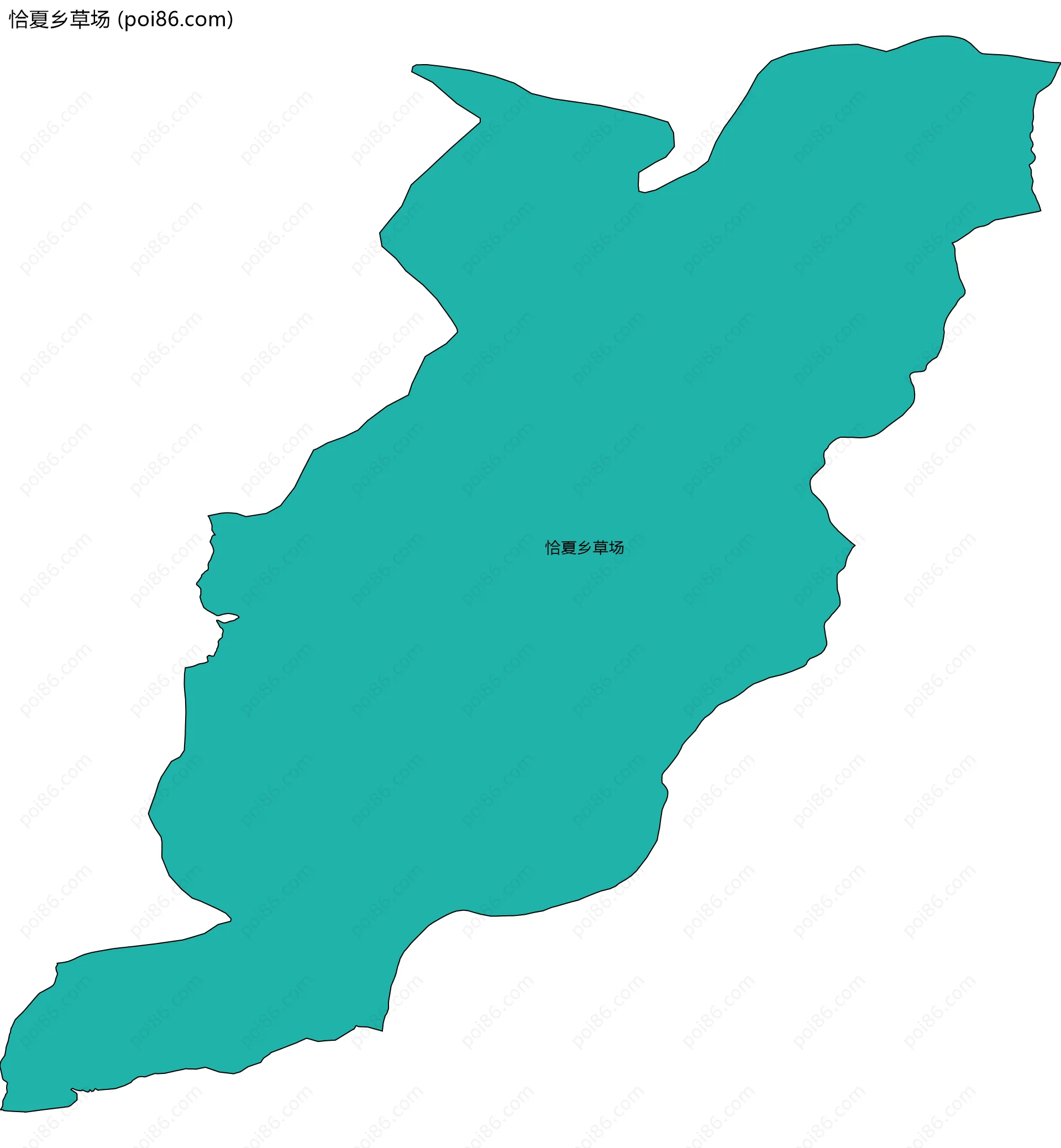 恰夏乡草场边界地图