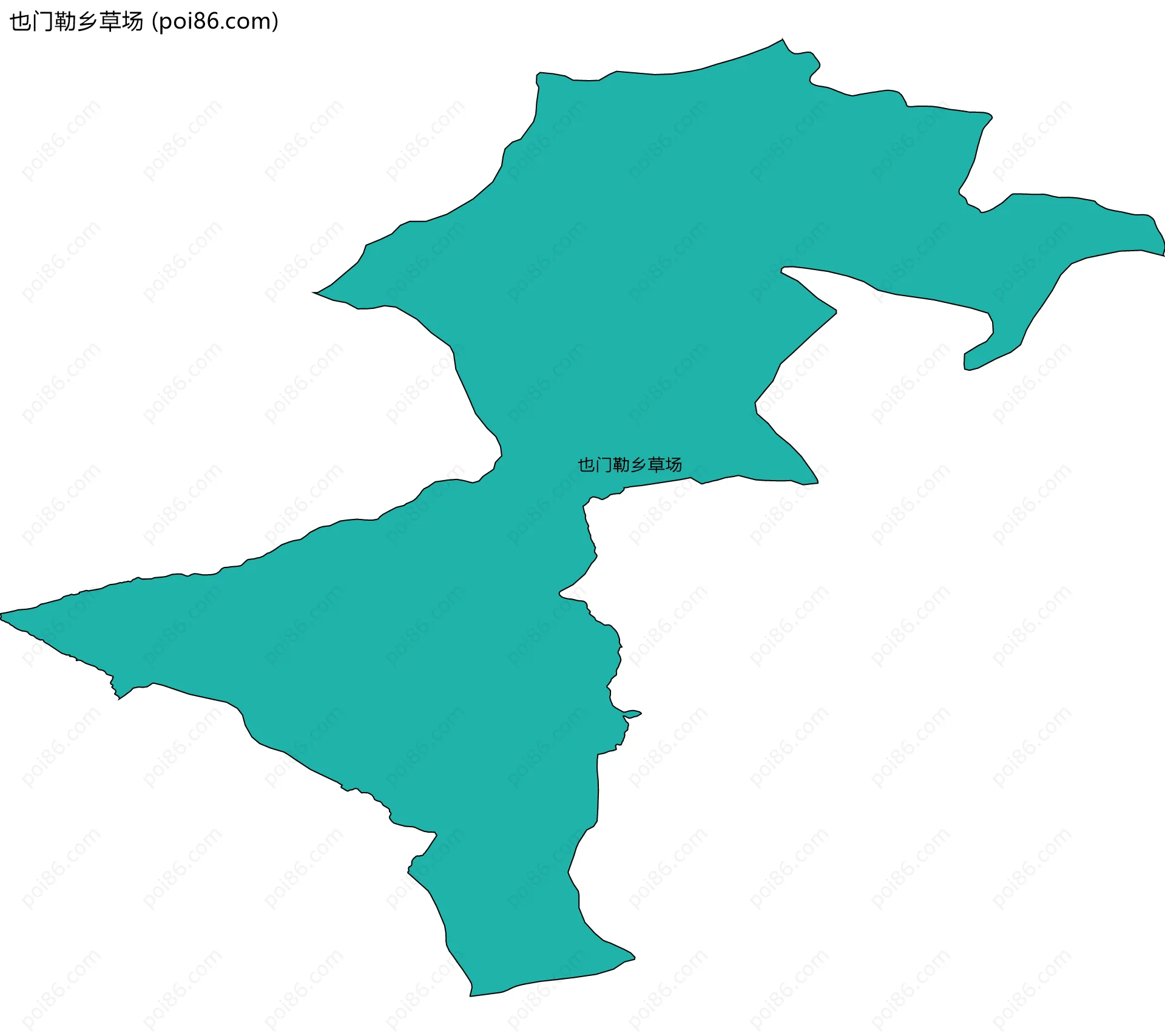 也门勒乡草场边界地图